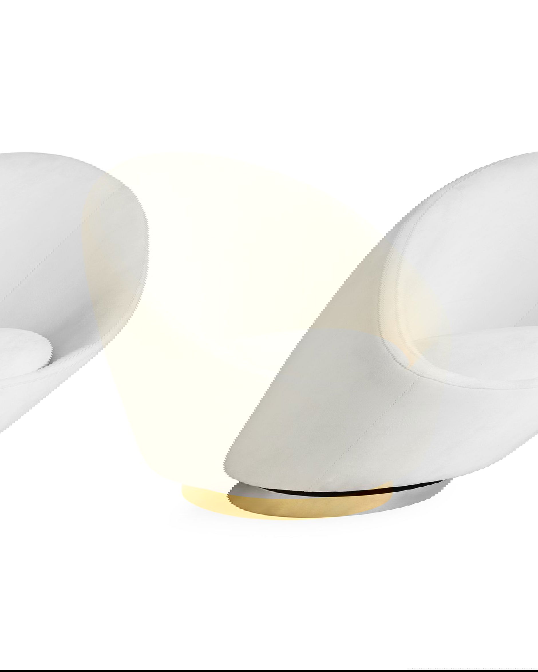 Ether snurrfåtölj vit