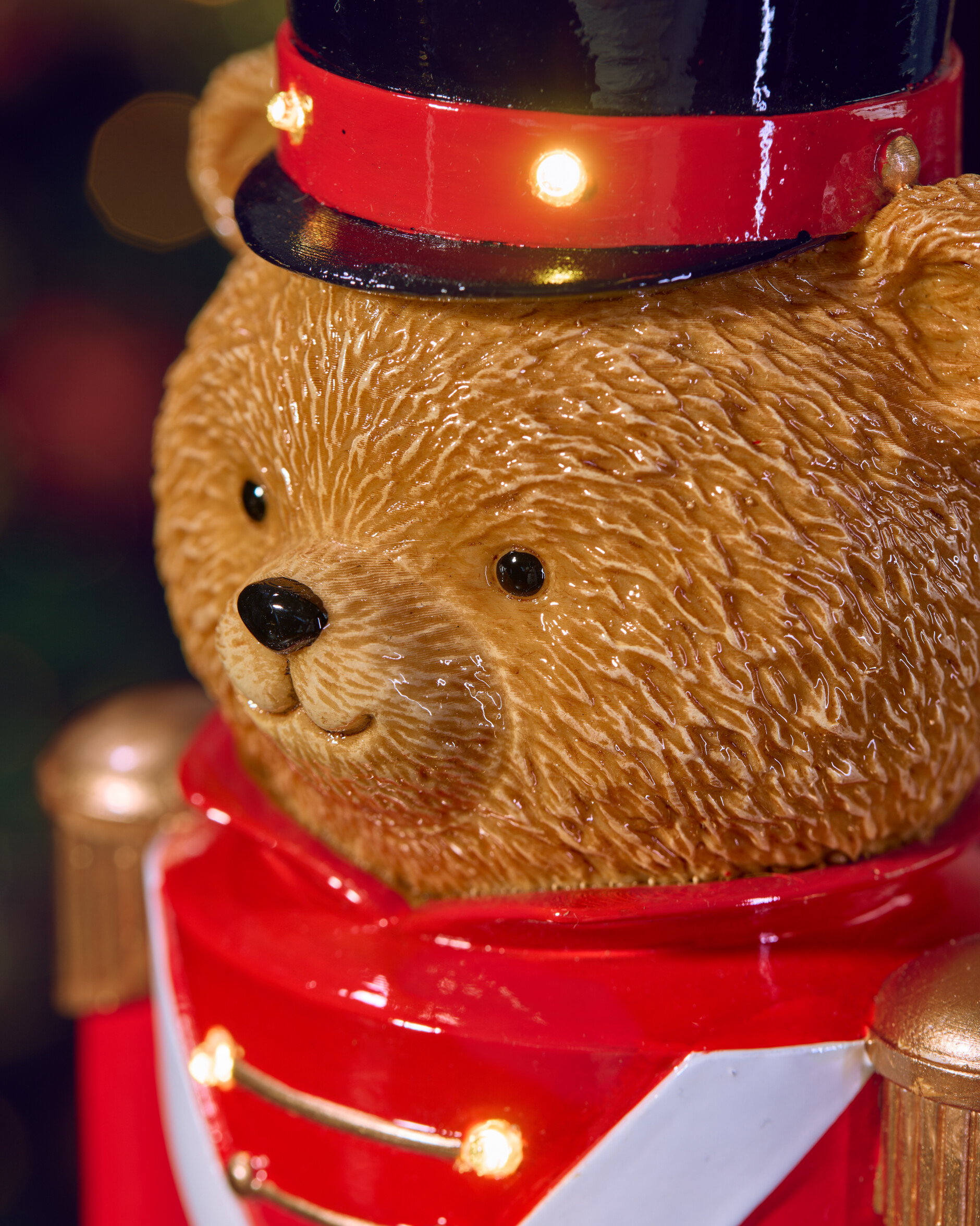 Teddy nøddeknækker med belysning 45 cm