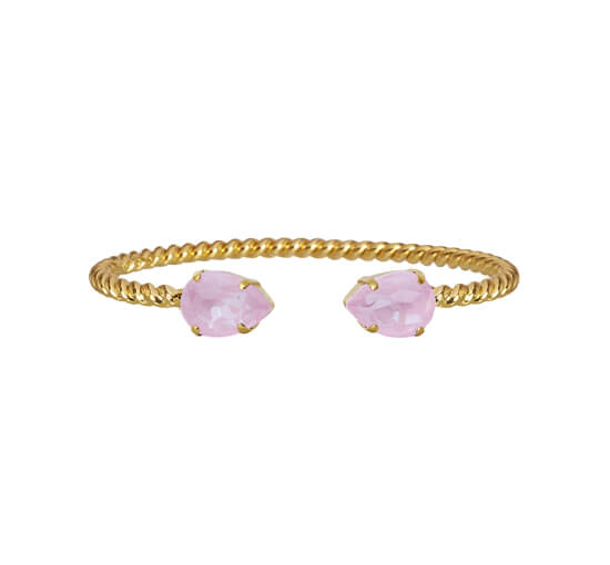 Soft Pink - Mini Drop armbånd crystal rhodium
