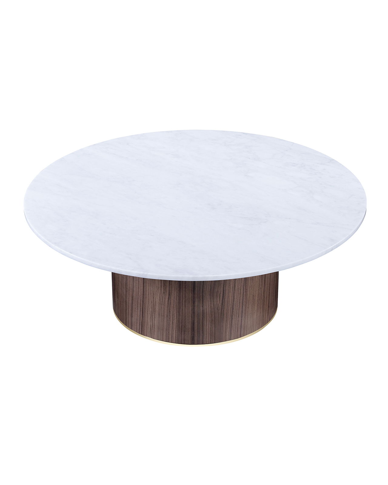 Delano soffbord rund valnöt