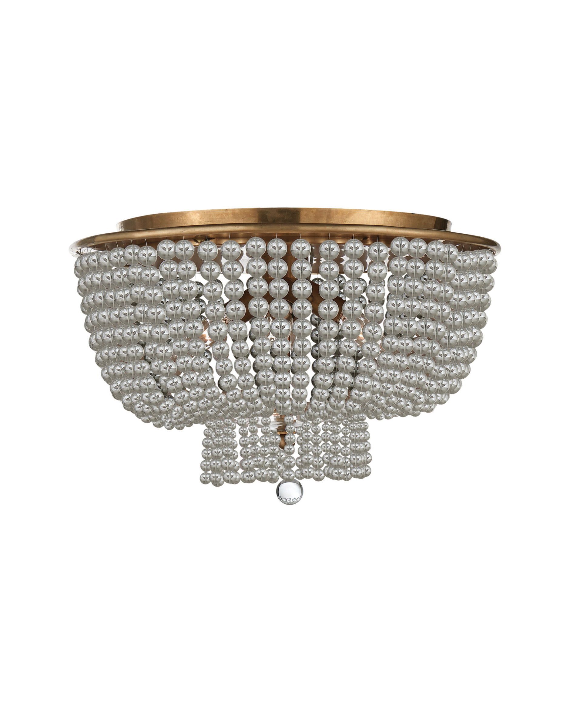 Jacqueline plafond antik mässing/klarglas