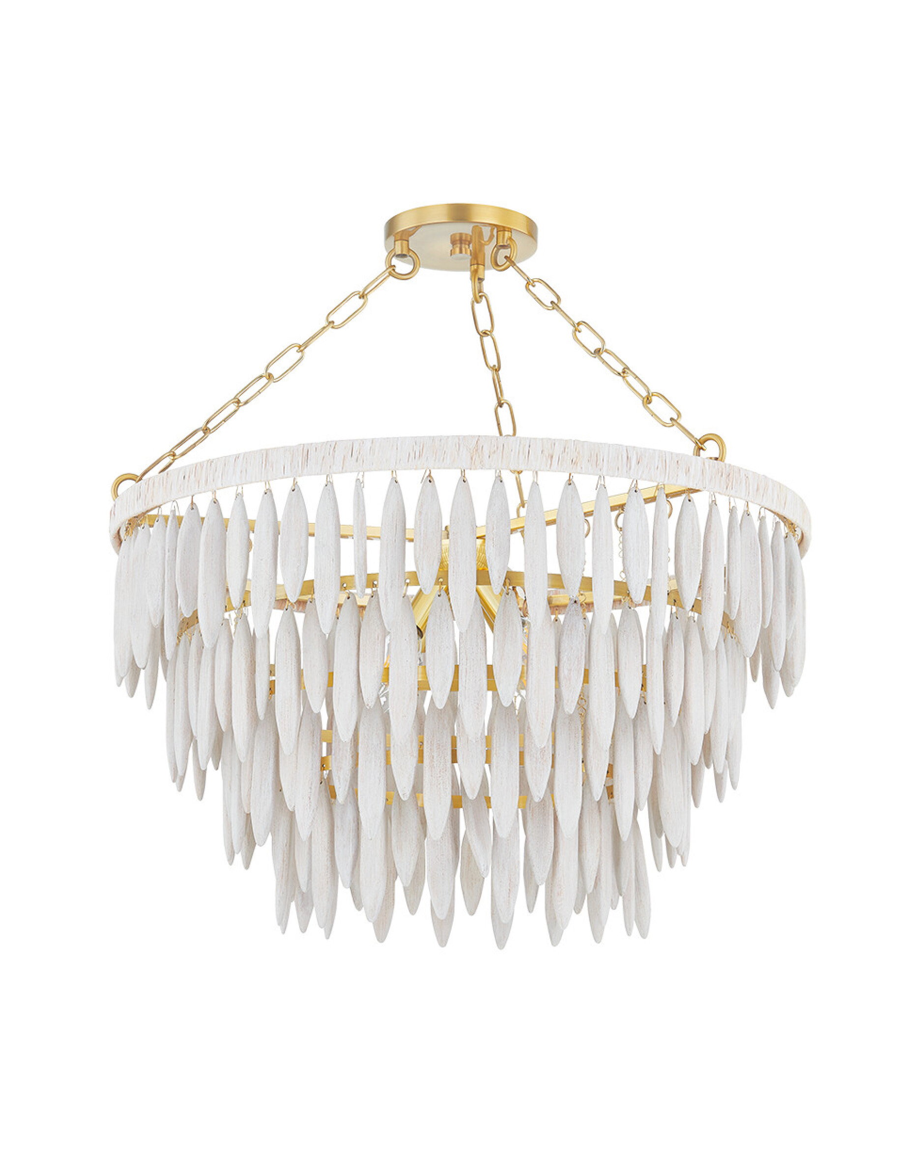 Tiffany lysekrone antikk messing