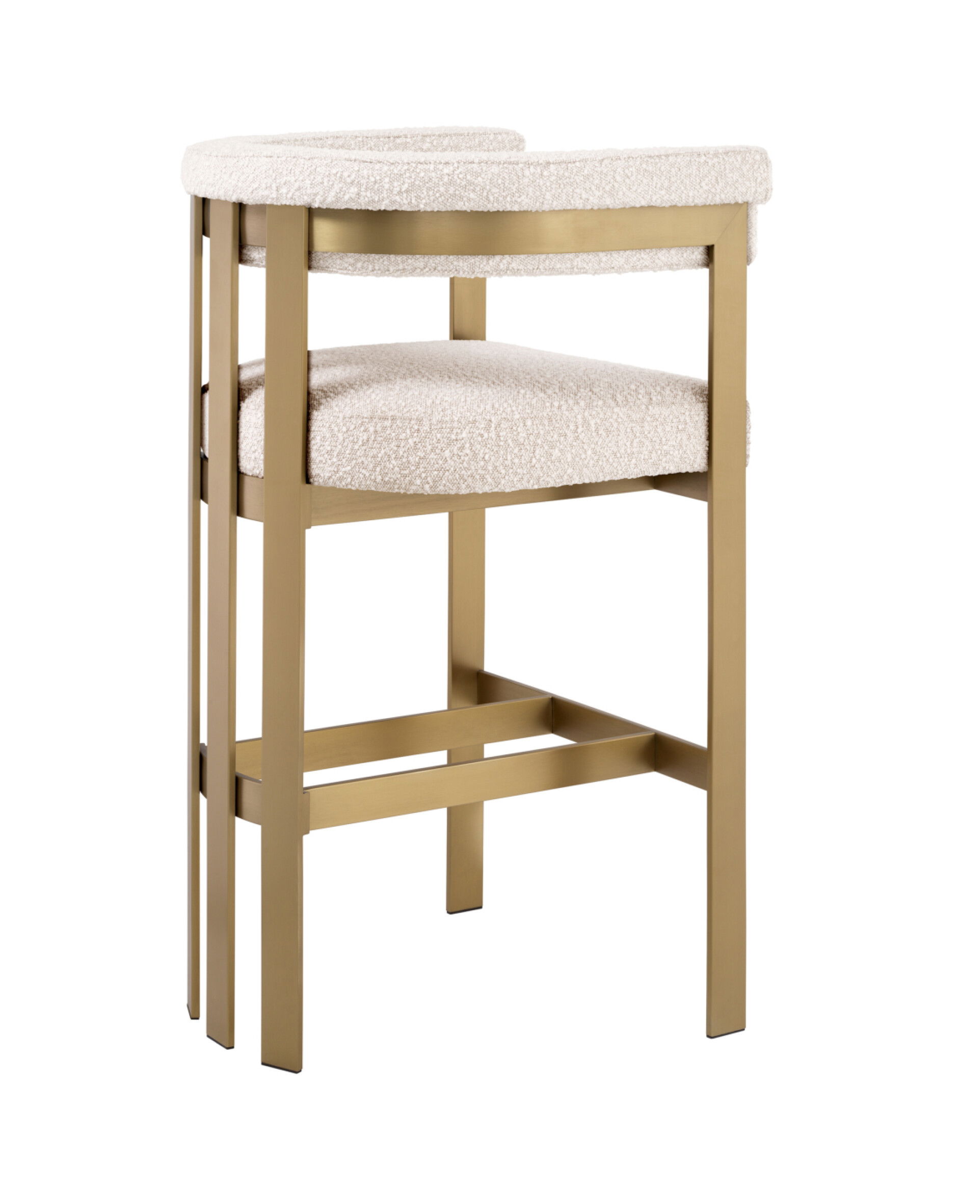 Clubhouse Bar Stool Bouclé Cream