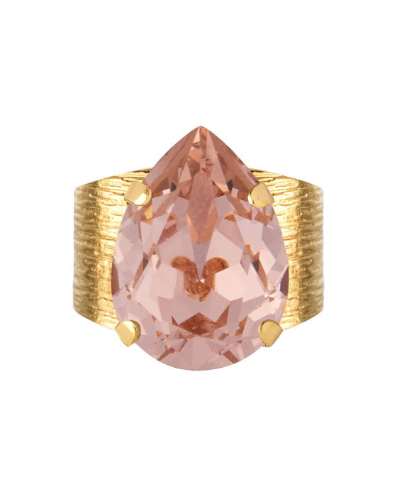Classic Drop ring vintage rose