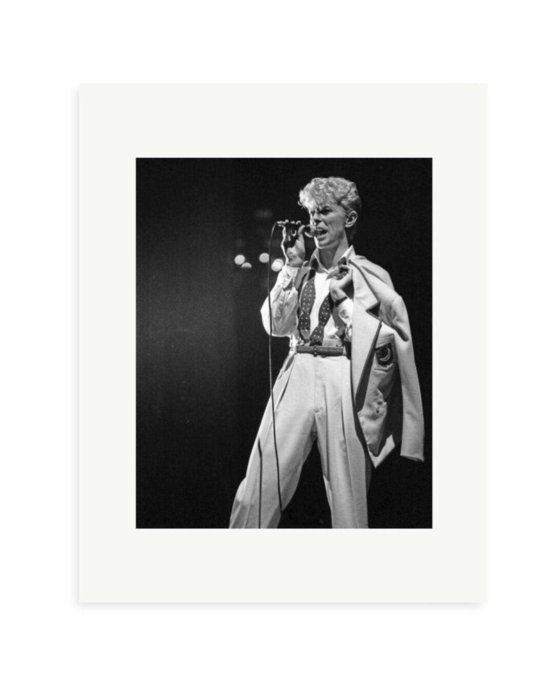 Bowie Serious Moonlight Tour Print Only / Small
