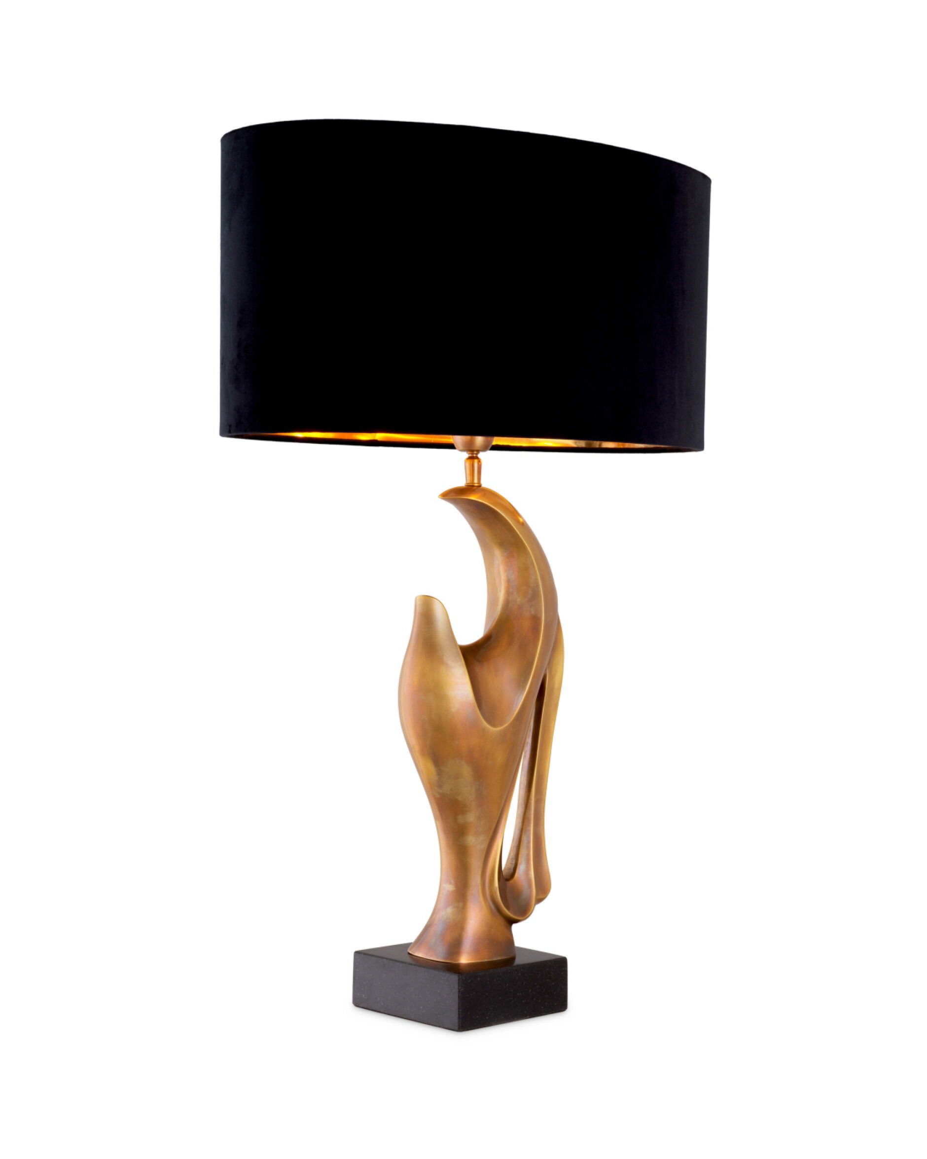 Brunetti bordslampa antik mässing