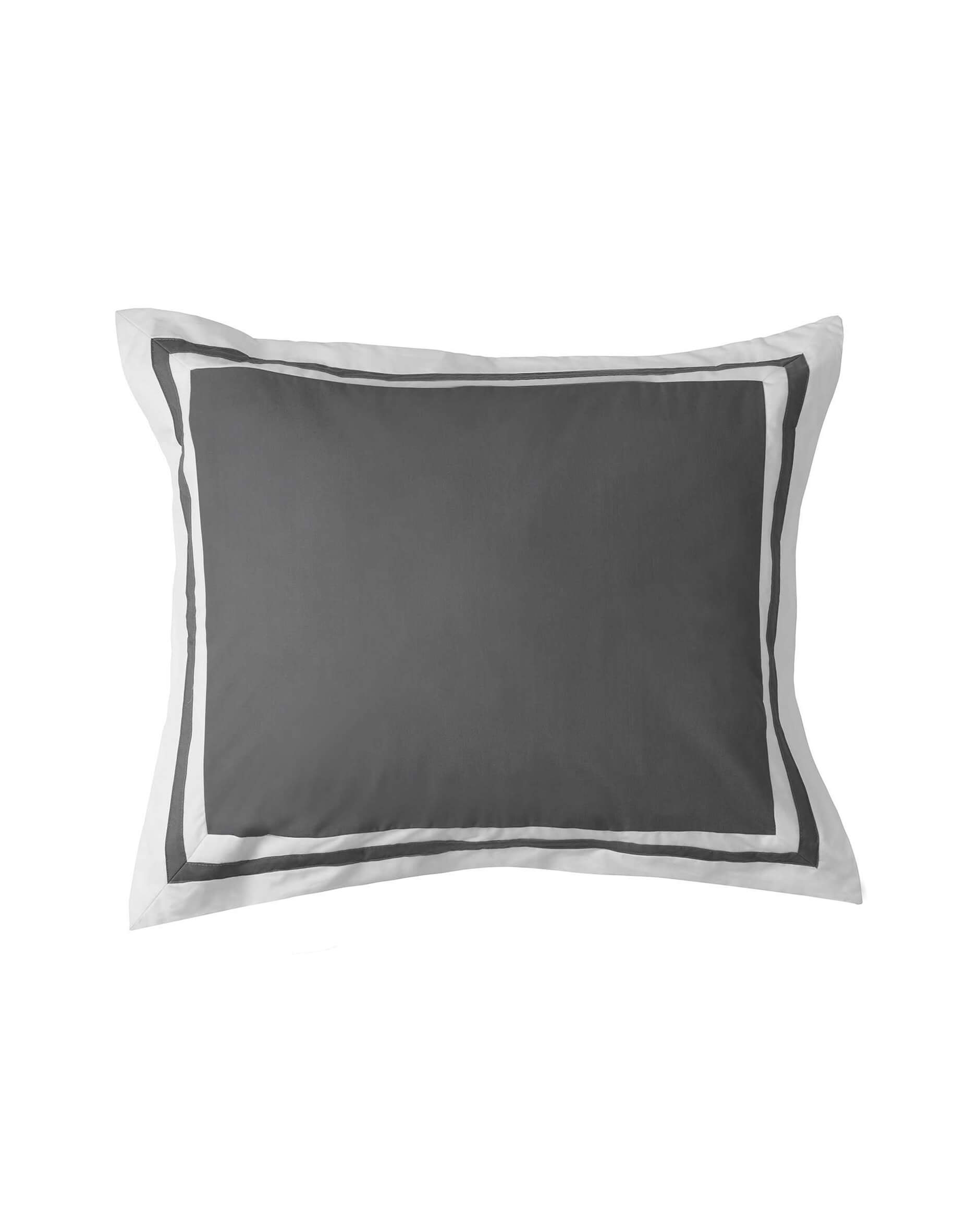 Oxford örngott grå/vit 2-pack