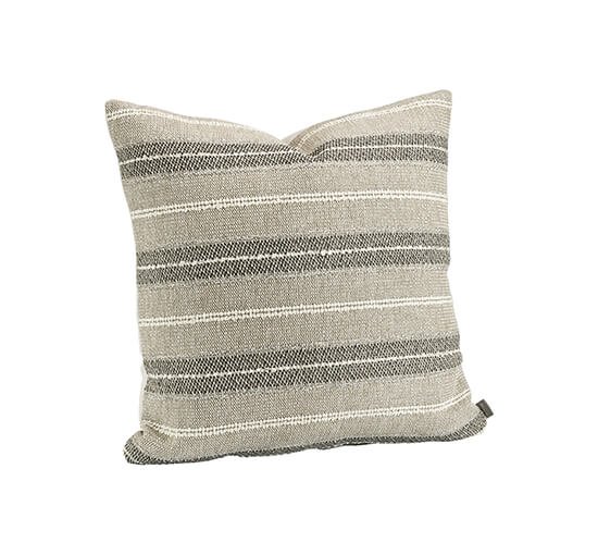 Grey - Nomad Multi Stripe Cushion Cover Natural