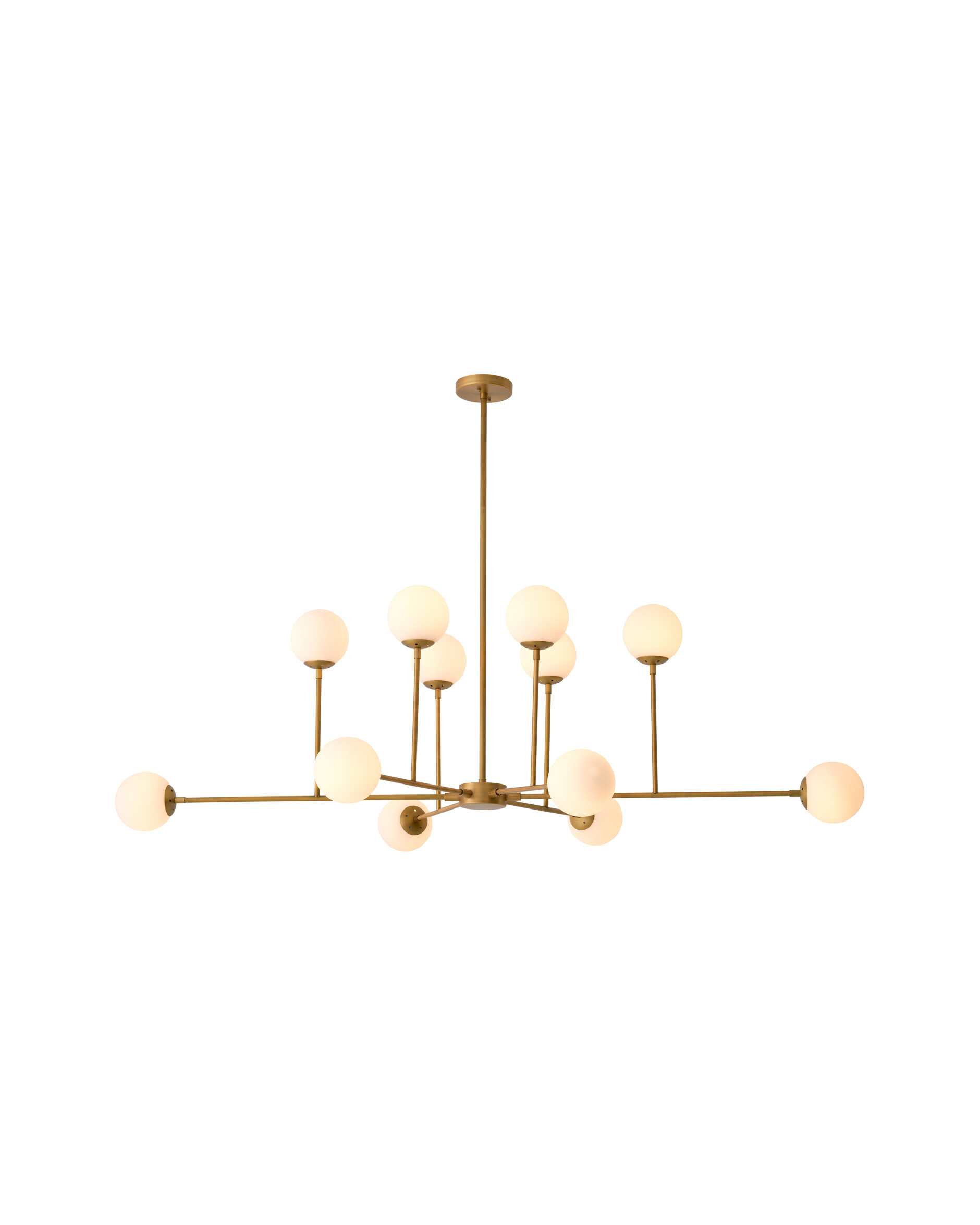 Aram taklampa antik mässing