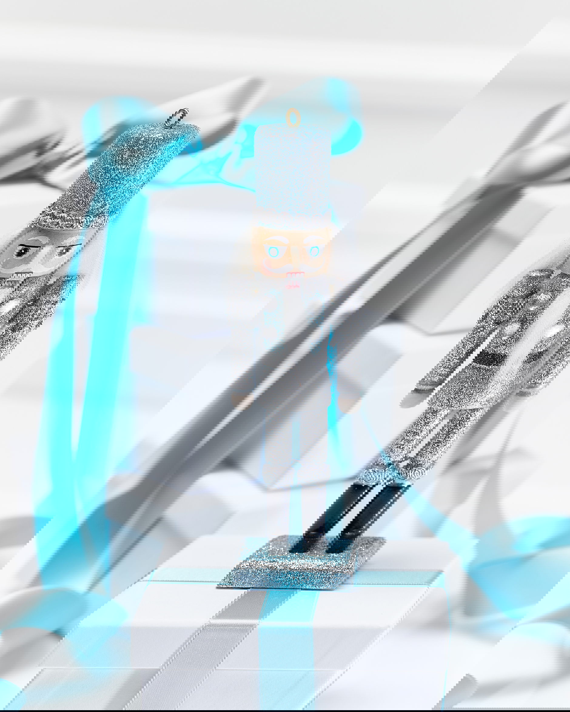 Mickey nötknäppare julgransdekoration silver