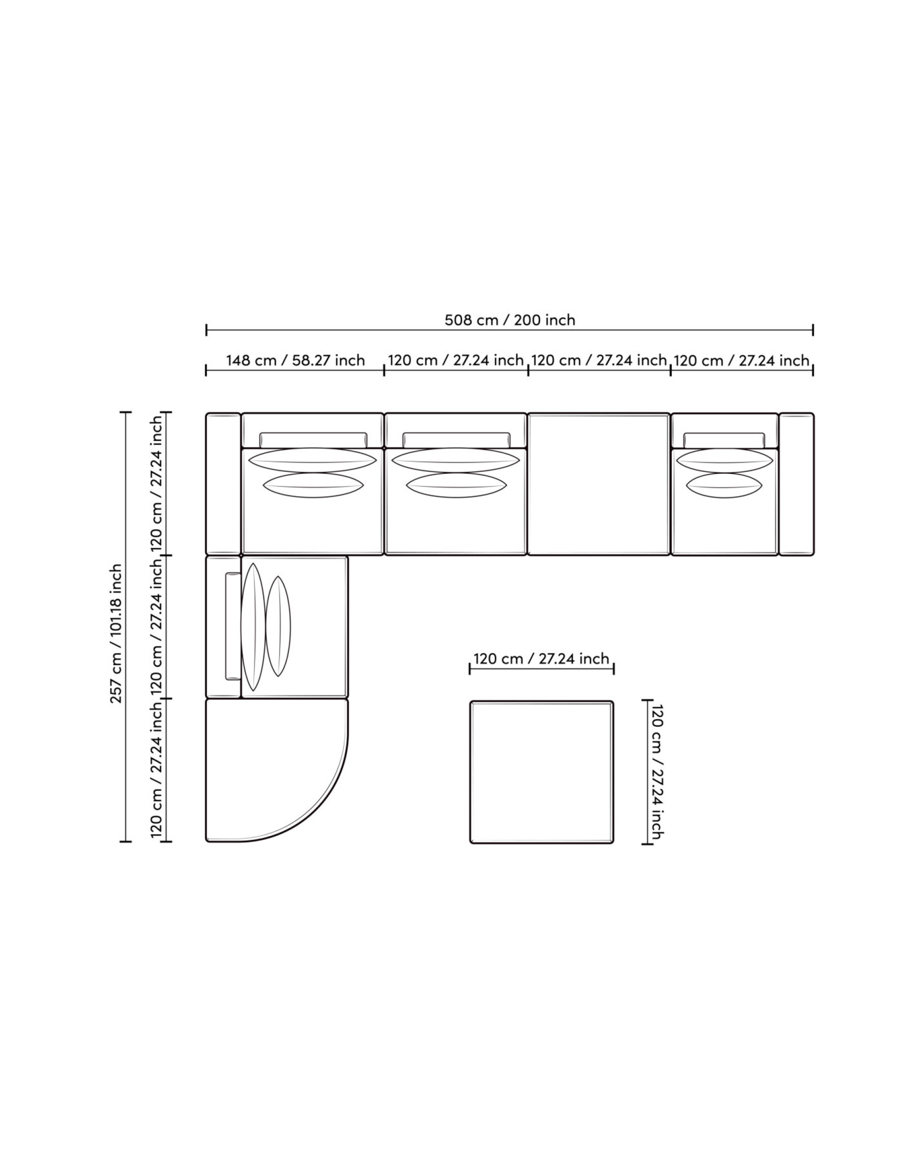 Lounge Club soffa nuoro greige