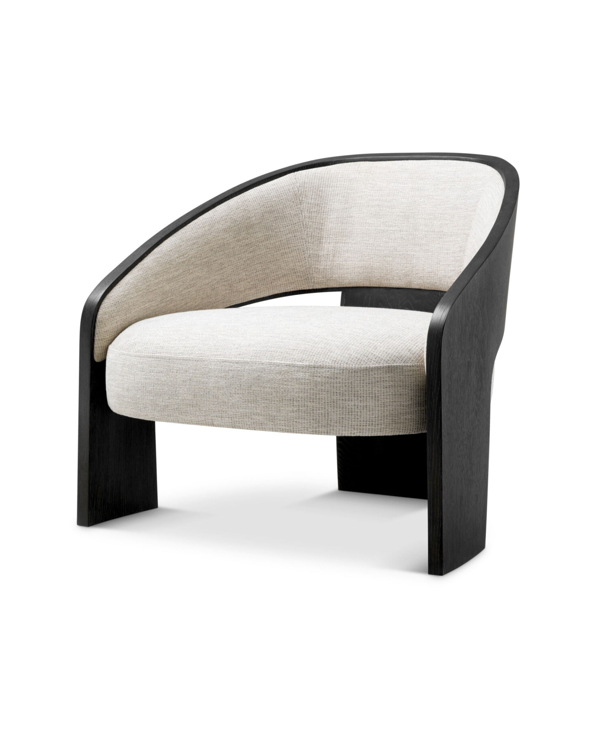 Zephira Fauteuil Donkergrijs Eiken