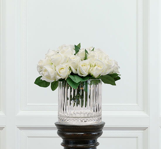 null - Rose Bouquet White