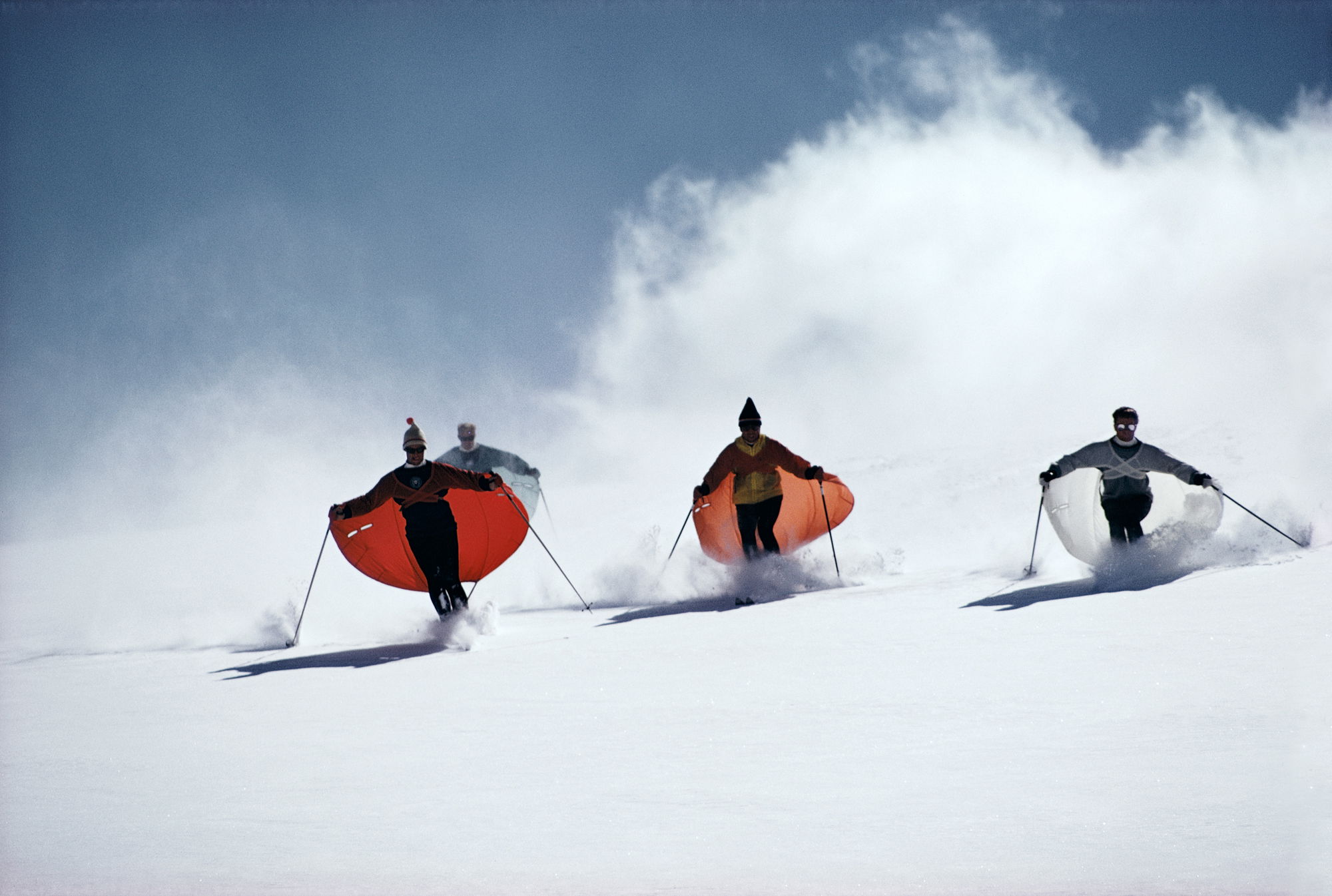Caped Skiers