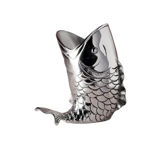 Fish Ice Bucket Silver