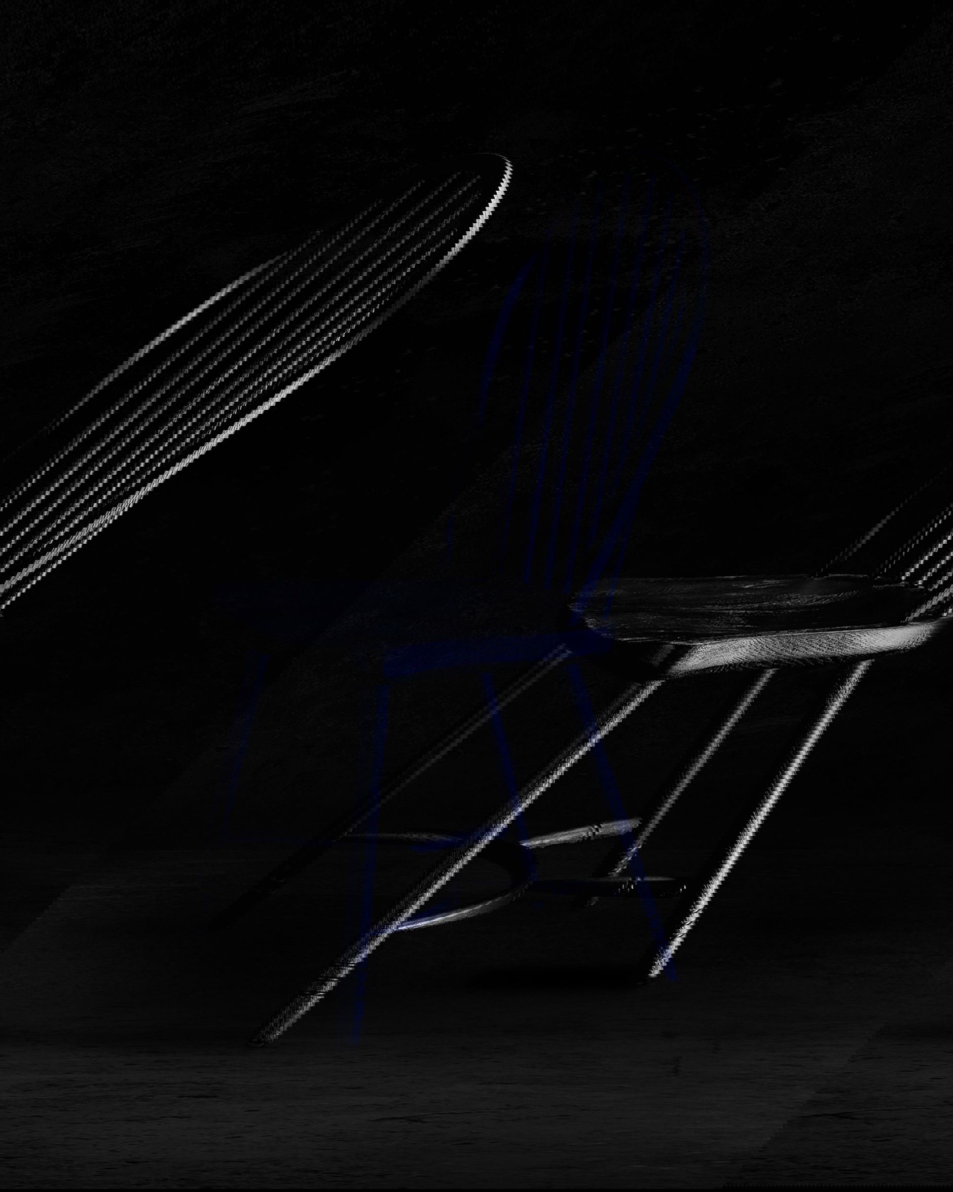 Newport Windsor pinnstol svart