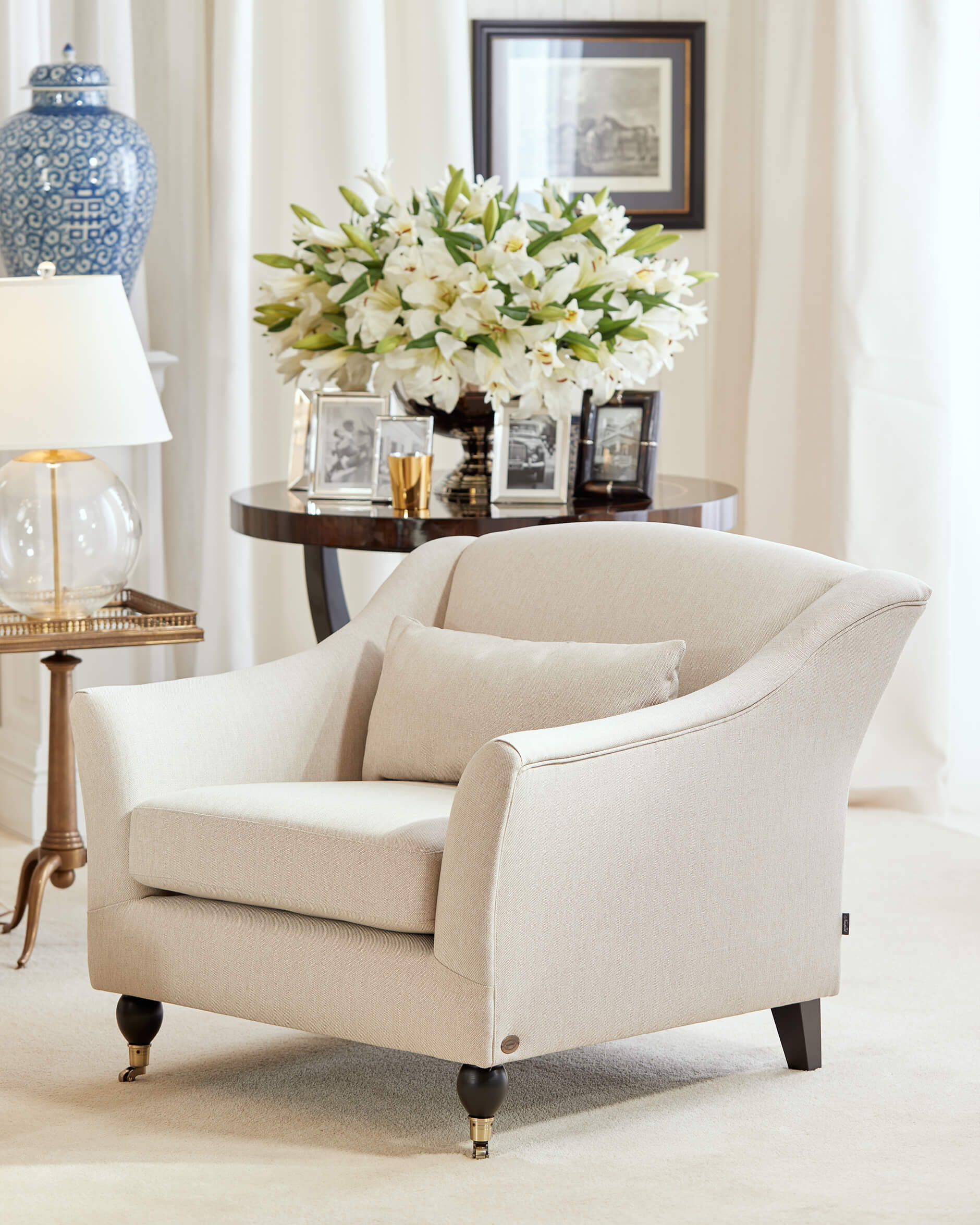 Dorchester fåtölj sand