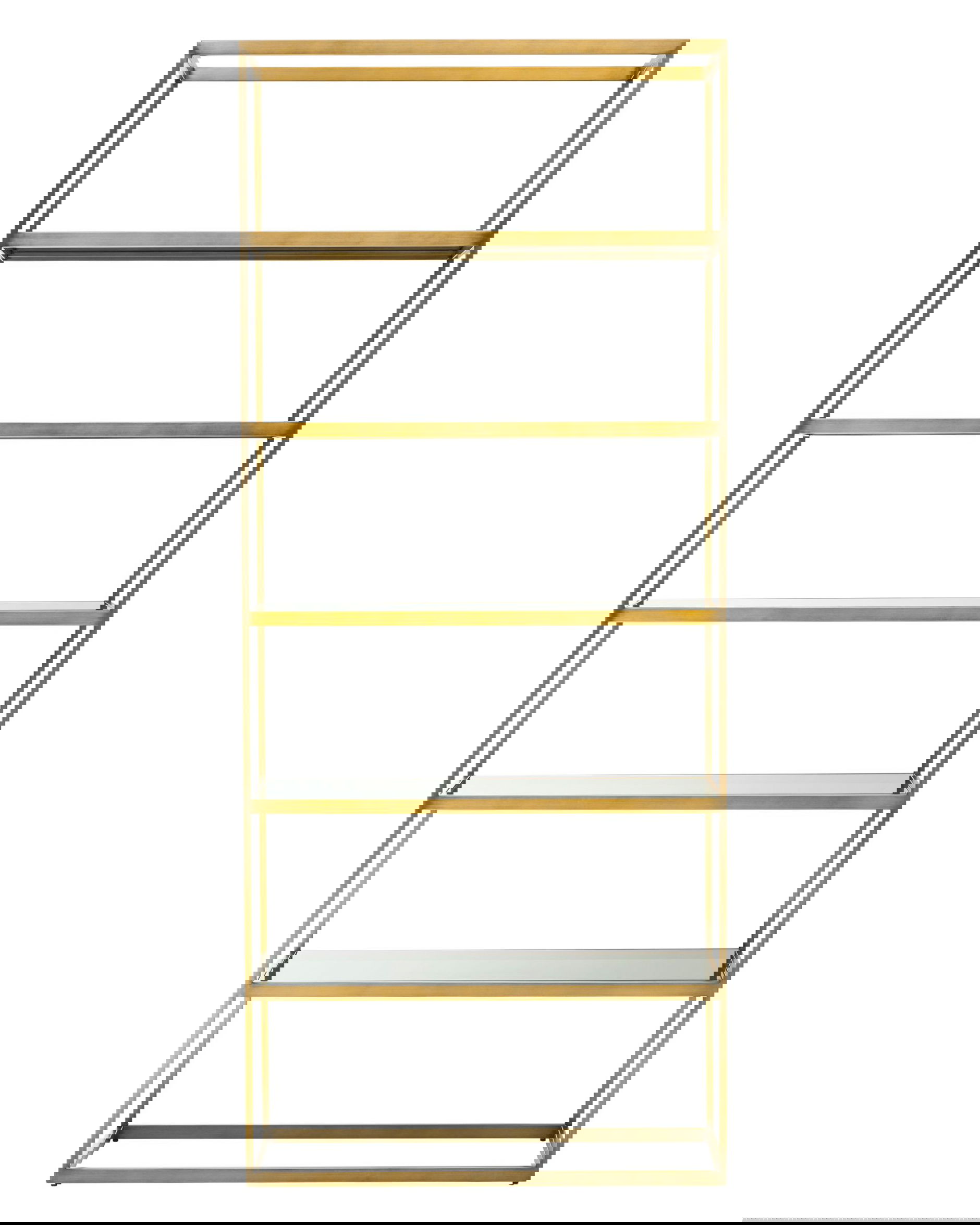 Omega hylla mässing