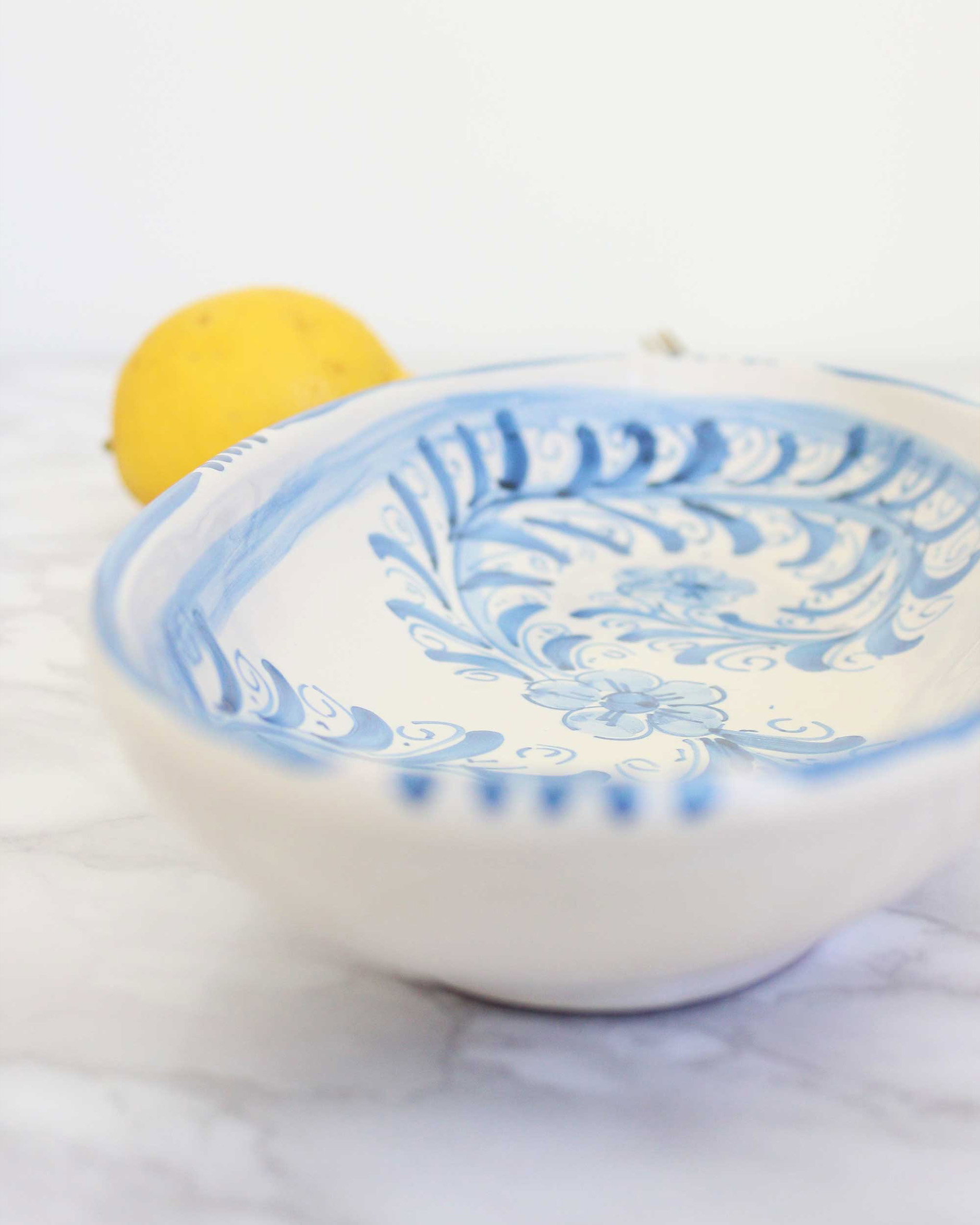 Siracusa blue serving platter