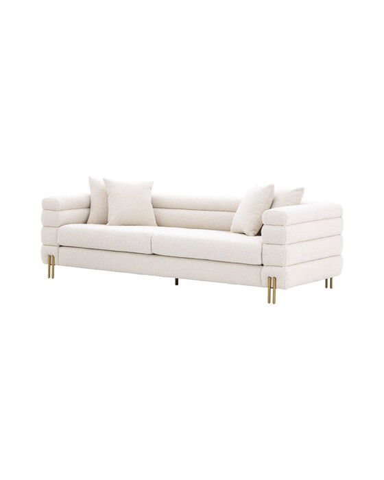 york soffa bouclé cream