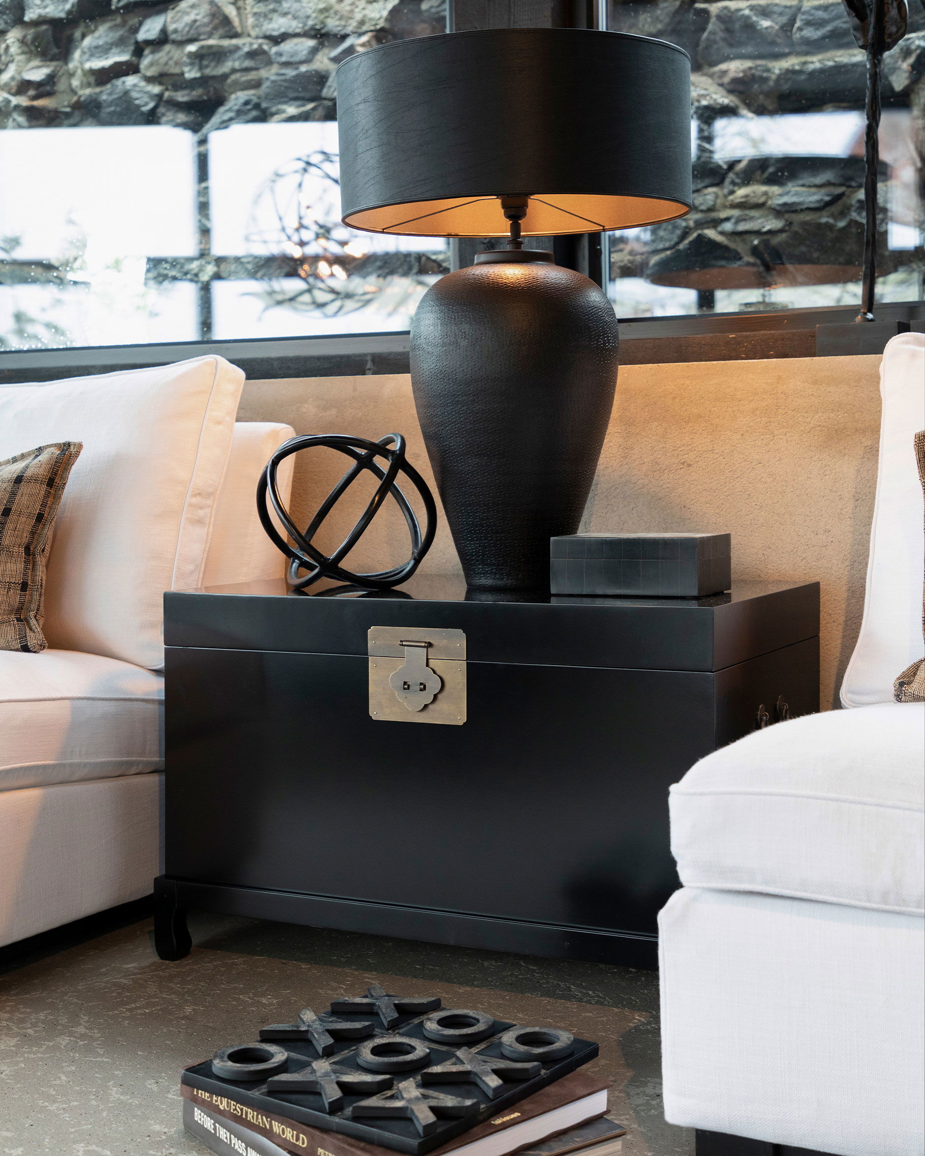 Laurel lampskärm oval svart