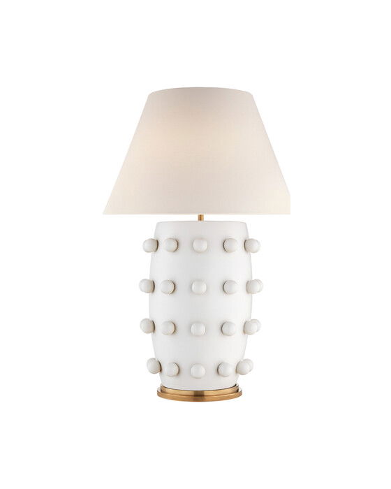 Linden bordslampa vit L