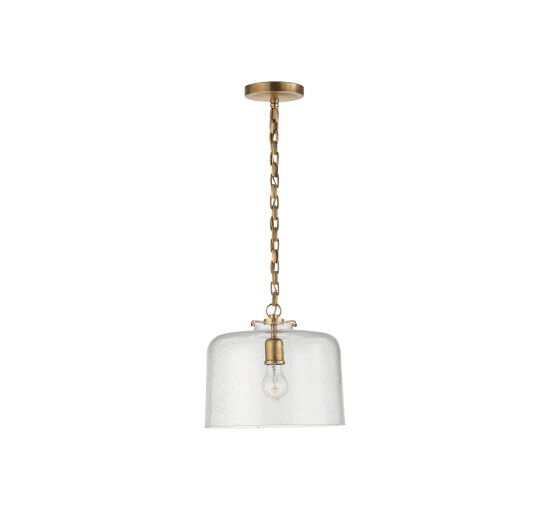 null - Katie Dome Pendant Antique Brass