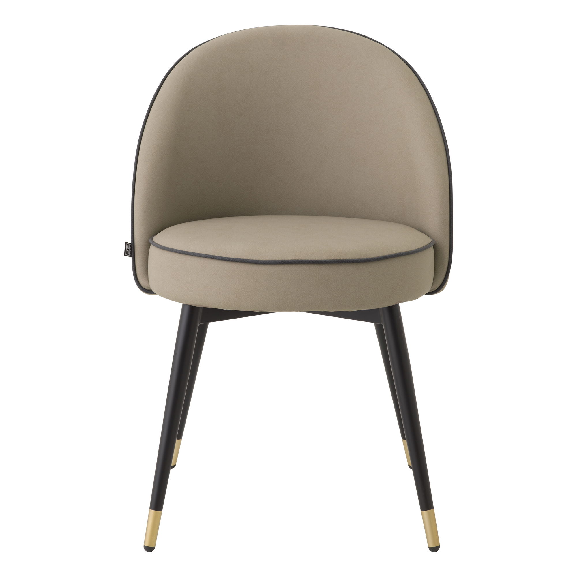 Cooper matstol faux leather beige 2-set