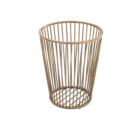 Baleana Towel Basket Vintage Brass