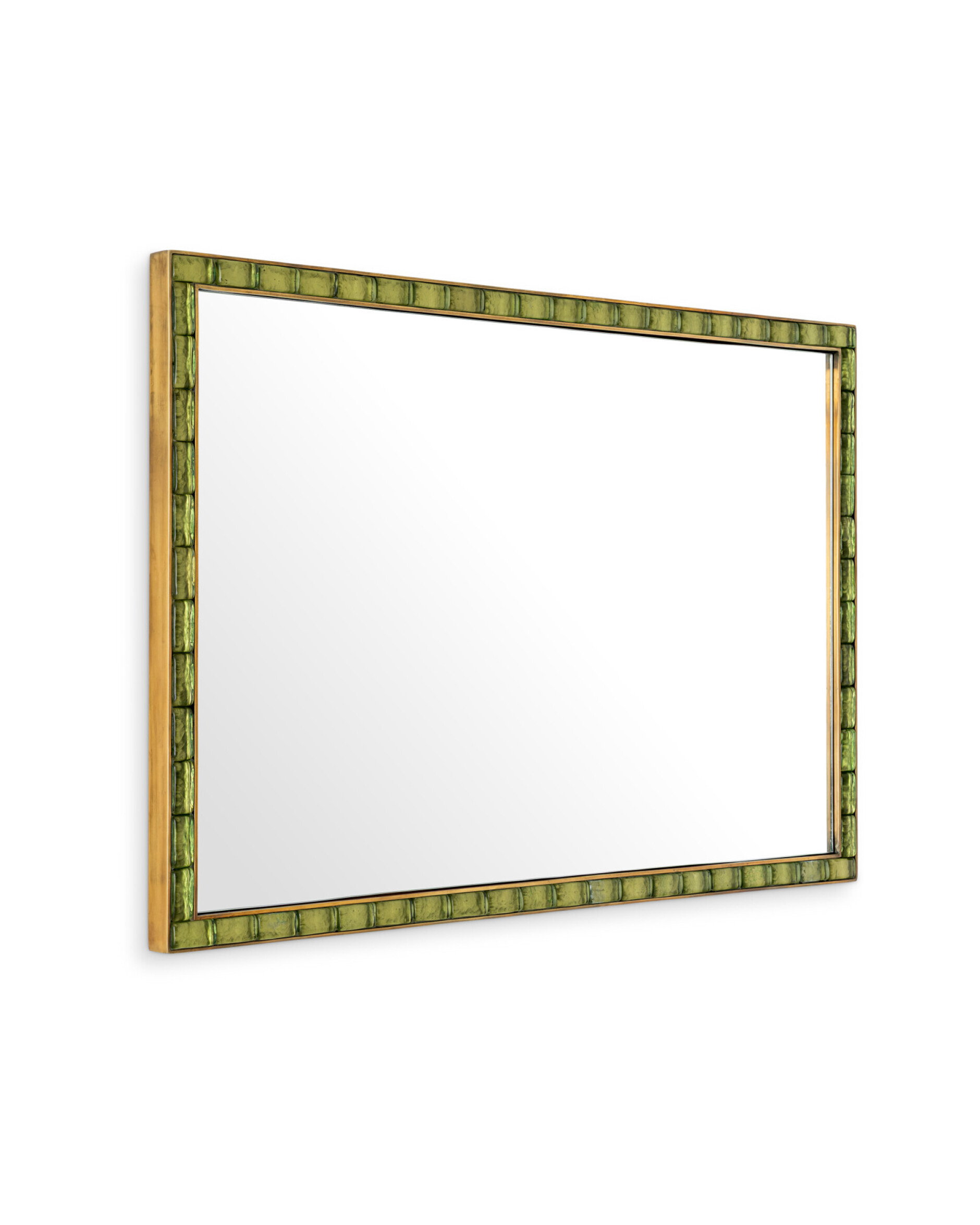 Torino mirror brass
