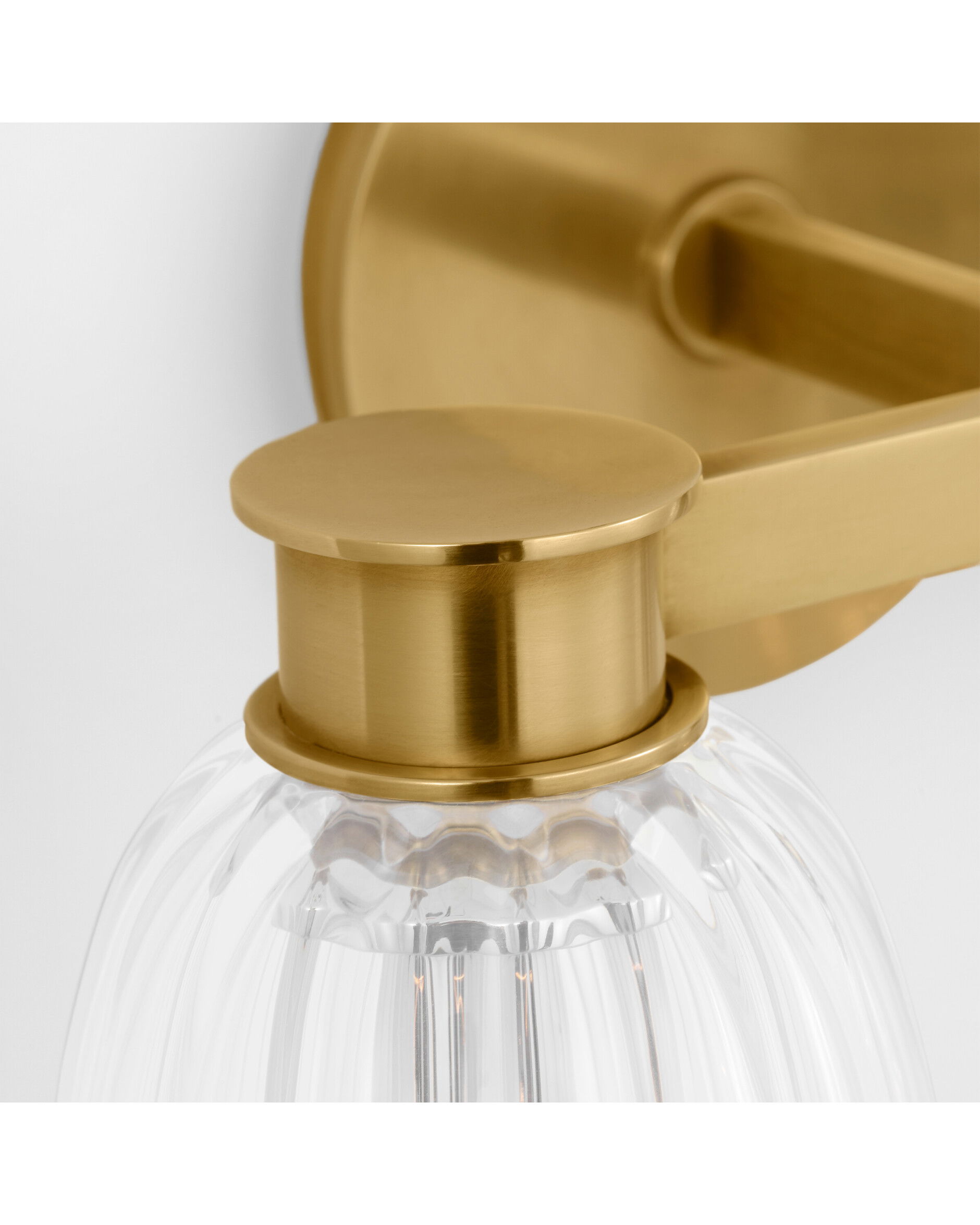 Asalea vägglampa dubbel antik mässing