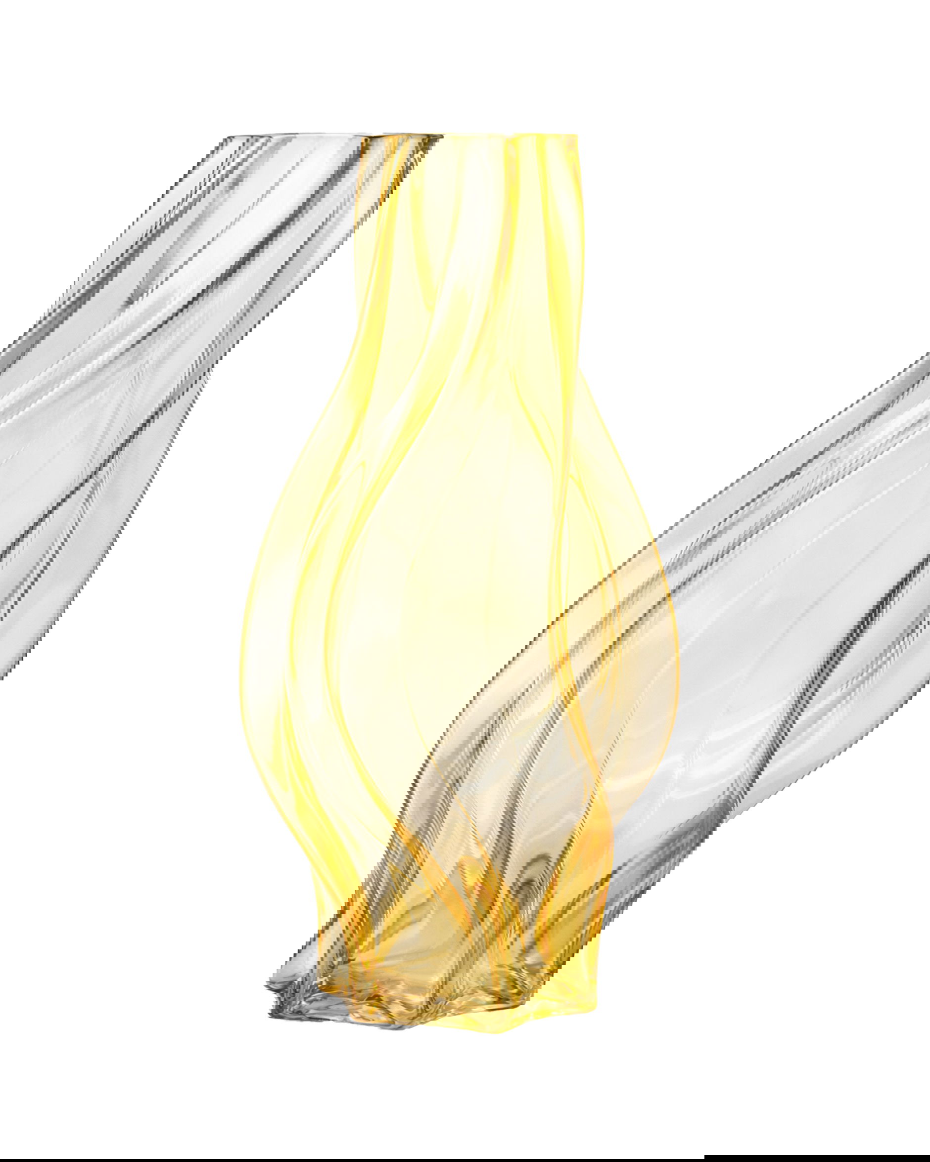 Camden glazen vaas geel