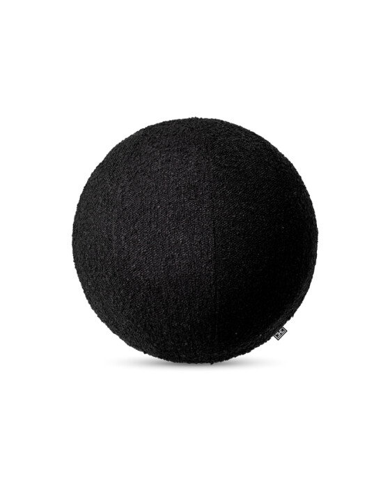 Palla rund kudde bouclé black | Textil - Kuddar - Prydnadskuddar | Möbelexperten