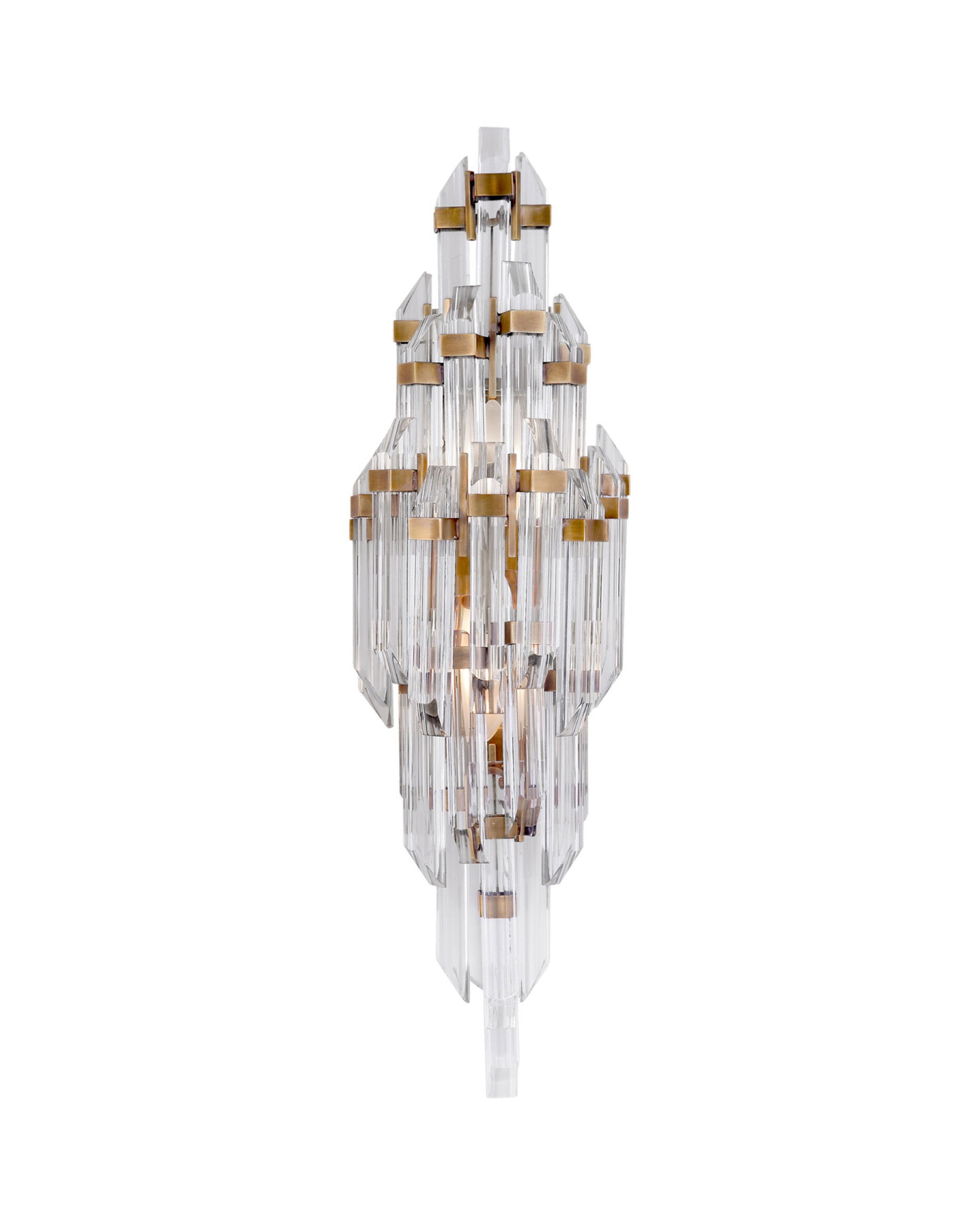 Adele vägglampa antik mässing