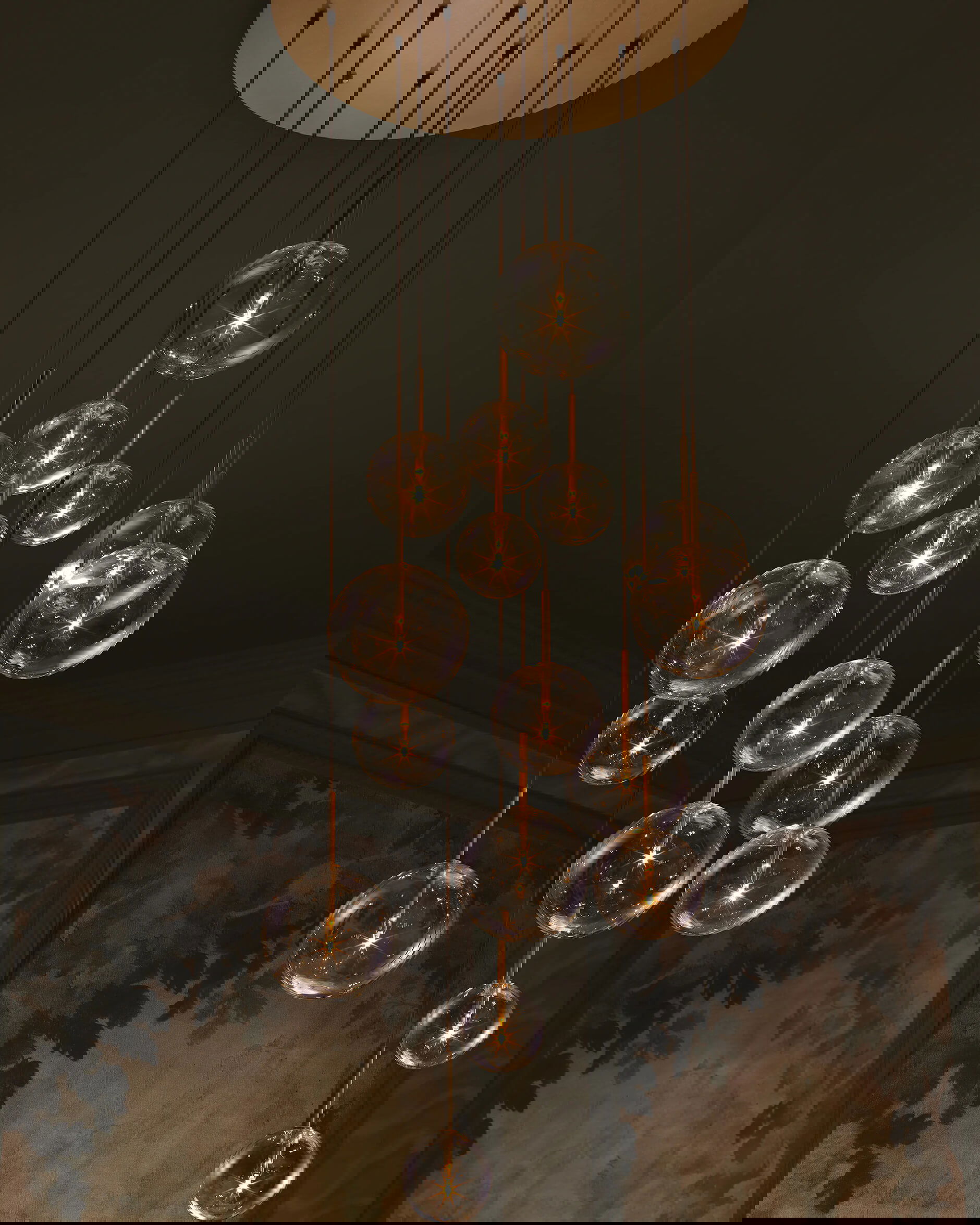 Aulani takkrona antik mässing