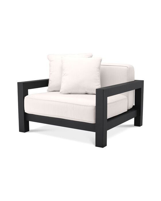 Eichholtz Cap-Antibes fåtölj svart