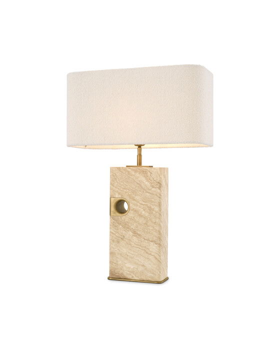 Sebago bordslampa travertine