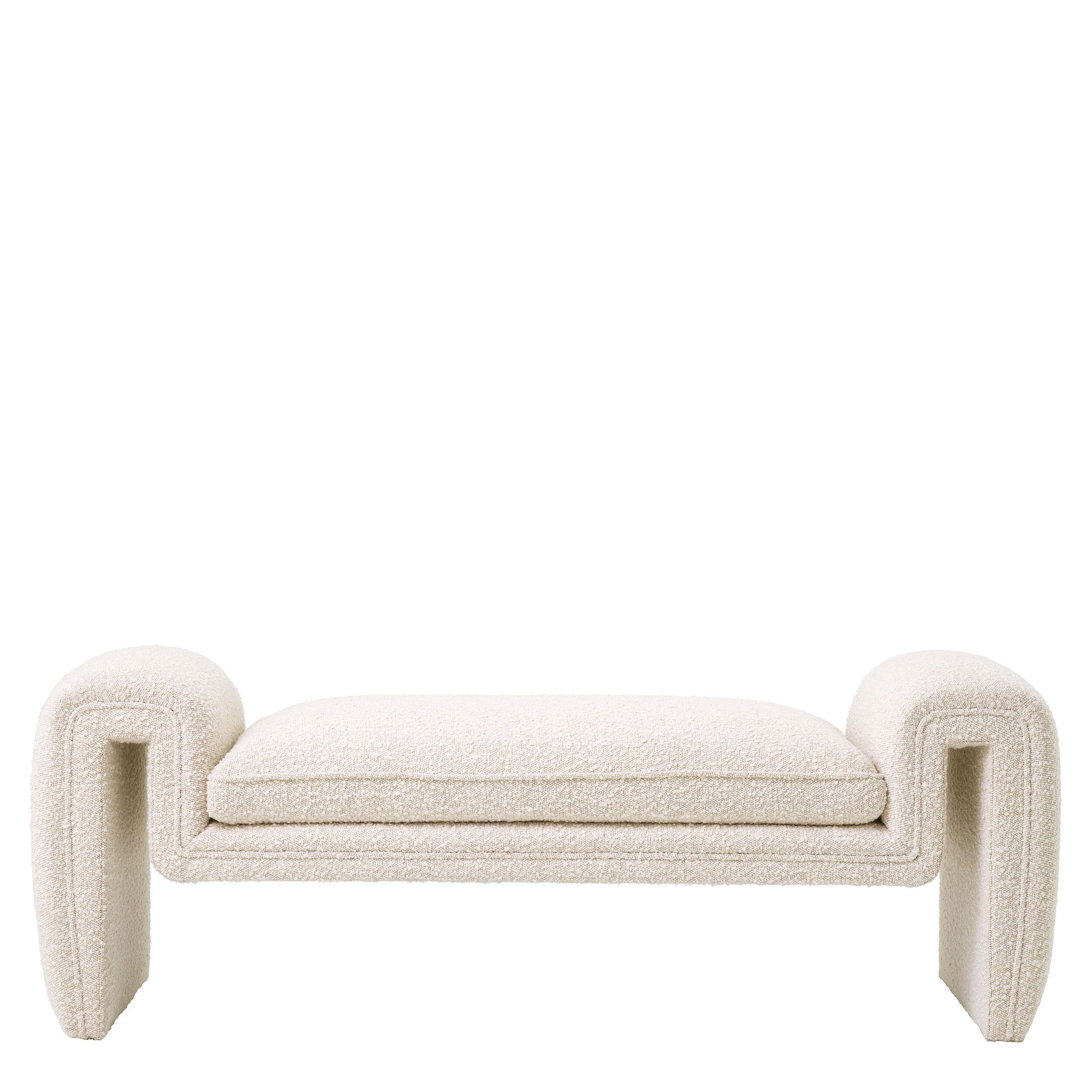 Tondo bänk bouclé cream