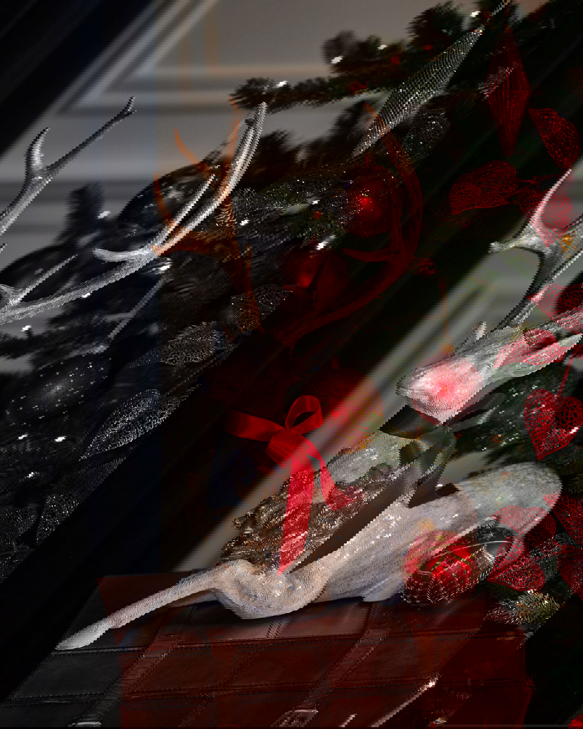 Nathaniel ren juldekoration vit