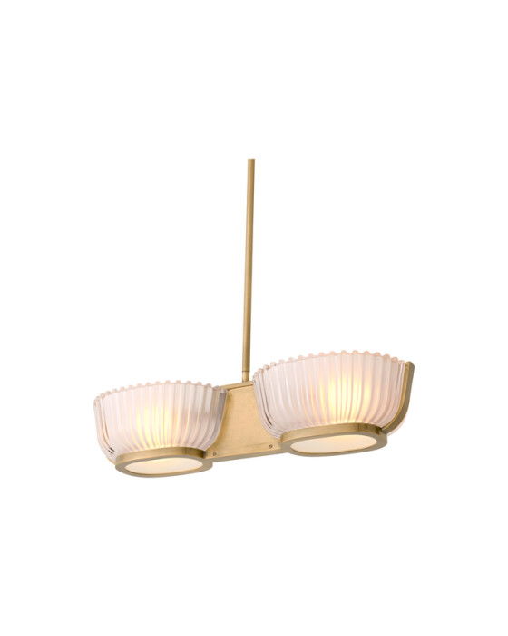 Artos Double taklampa vintage mässing