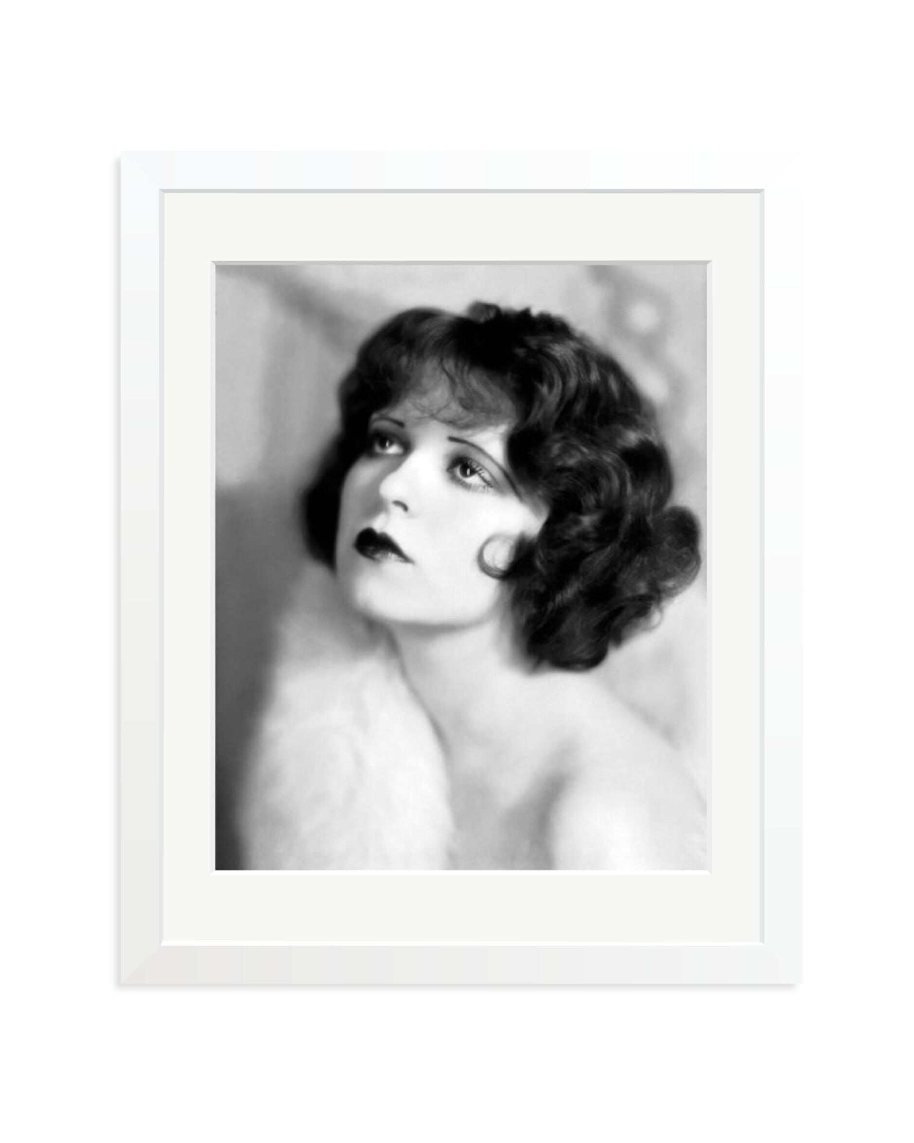 Clara Bow Portrait White / Medium