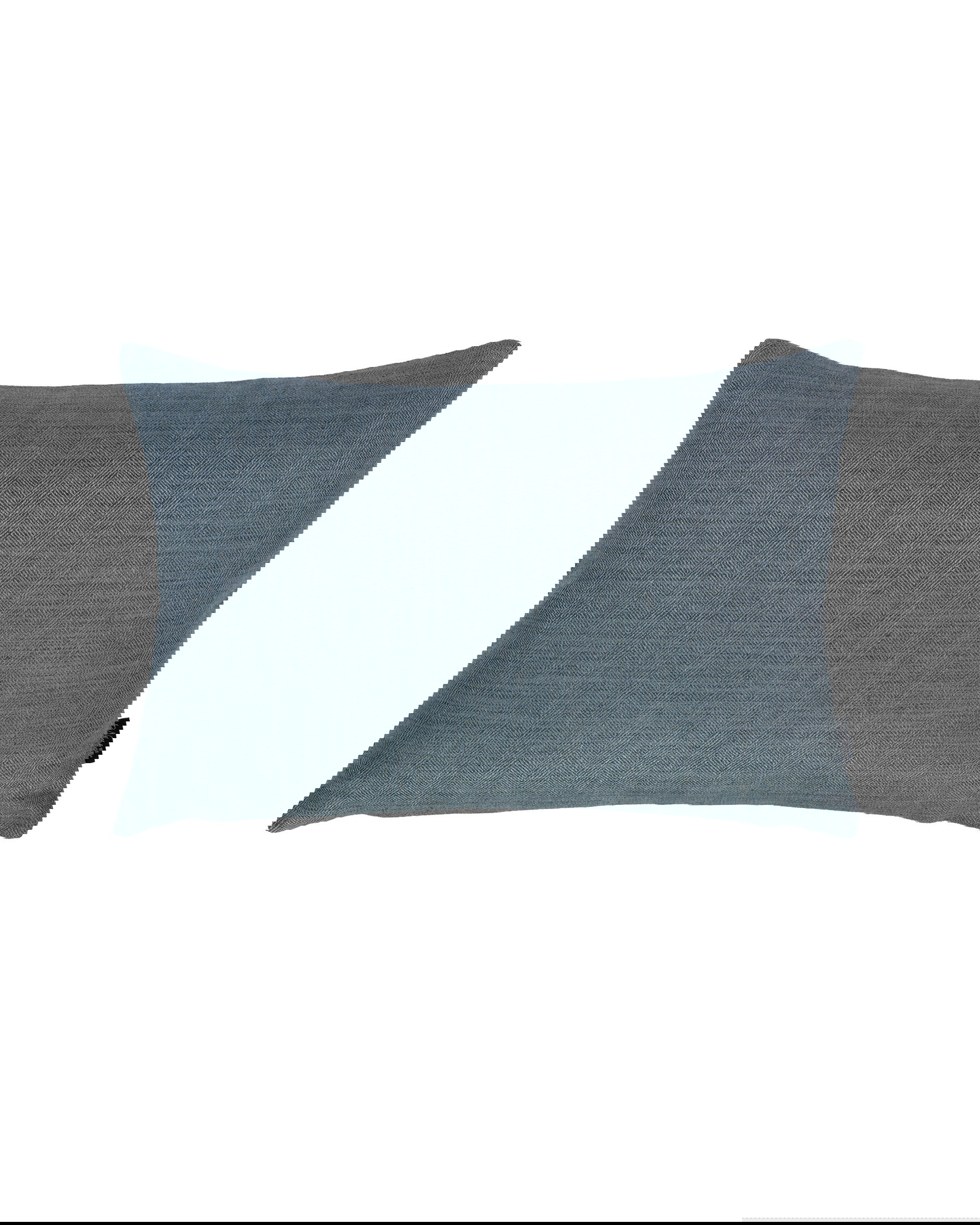 Millard Herringbone kuddfodral chambray