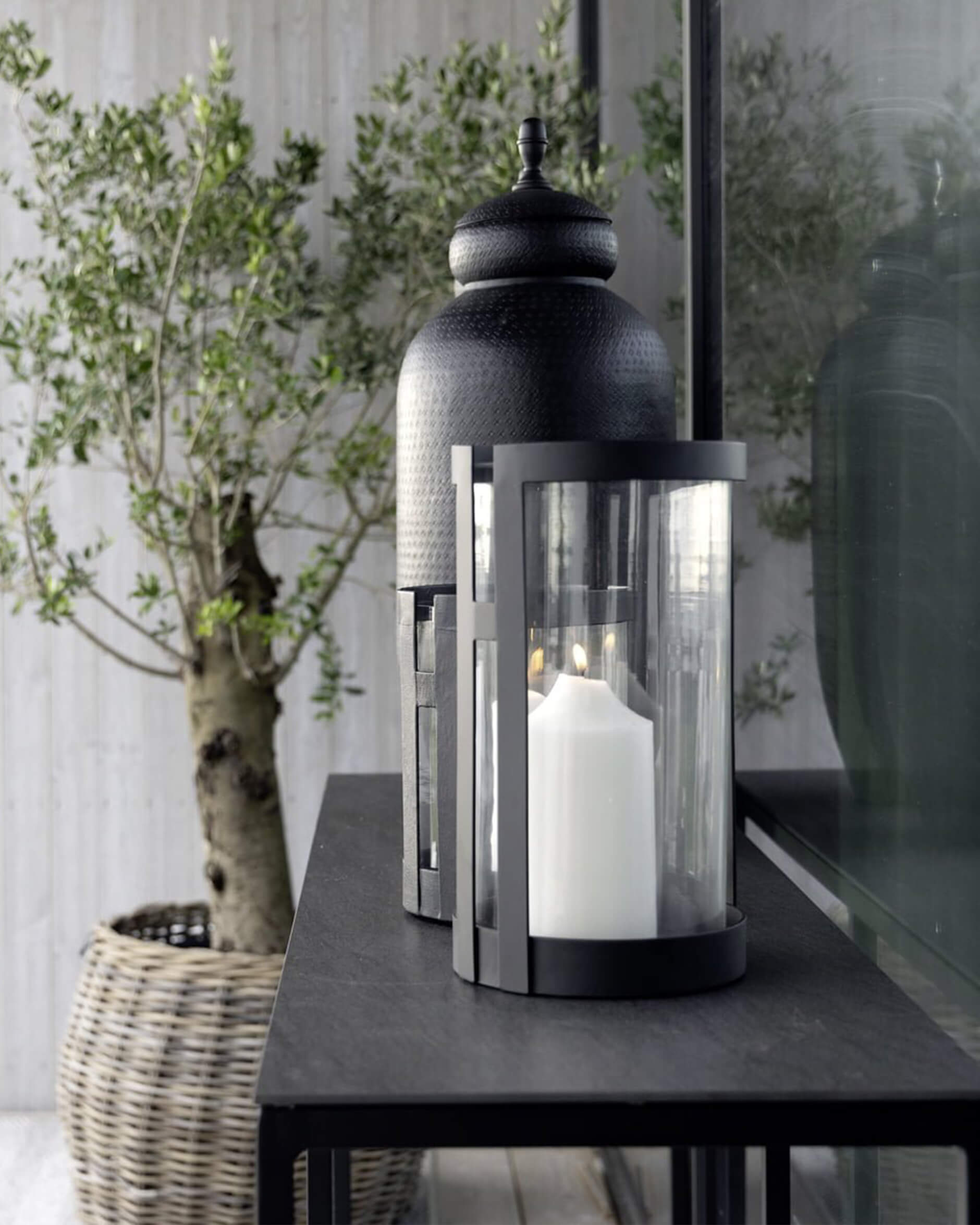 Romano konsolbord grafit