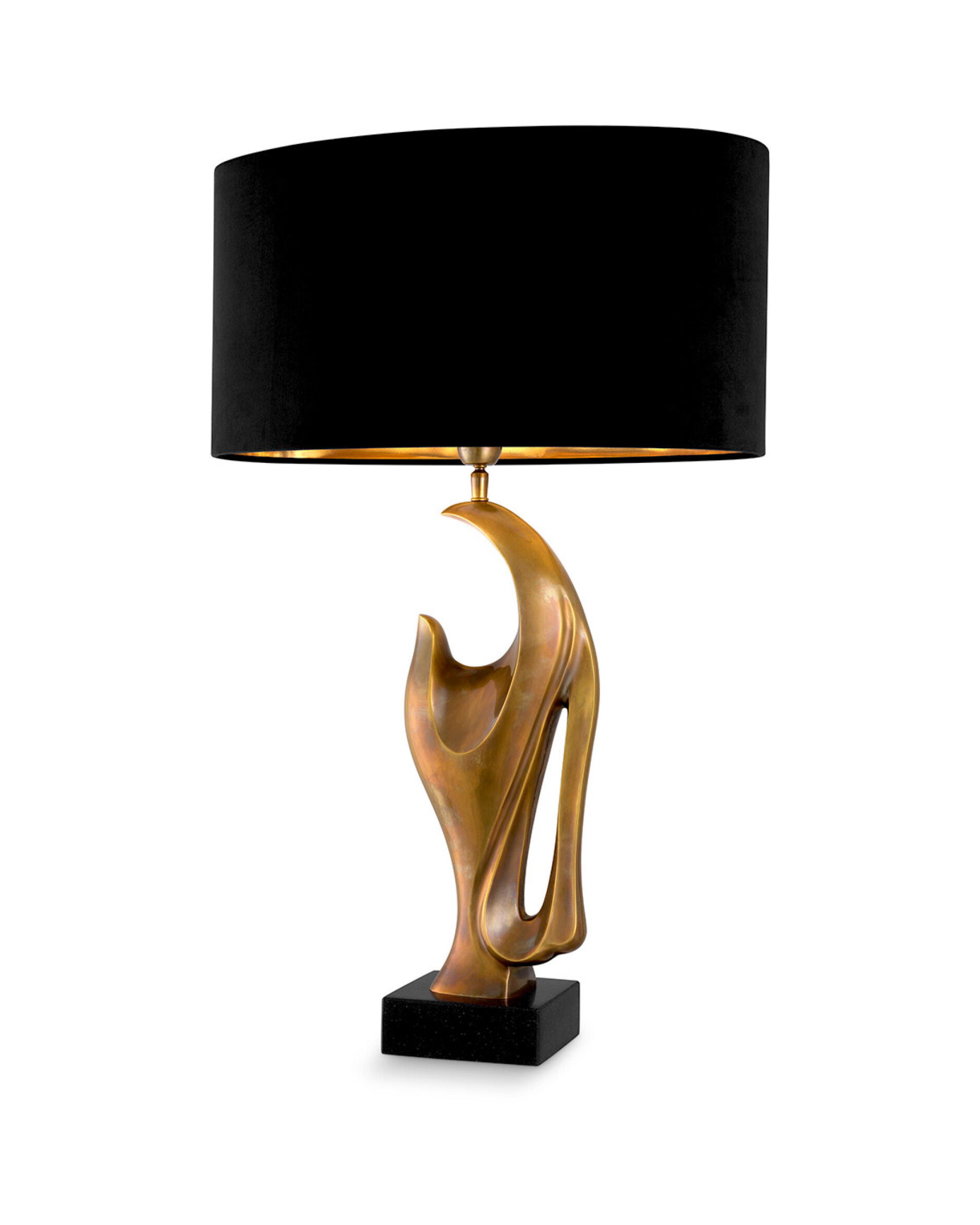 Brunetti bordslampa antik mässing