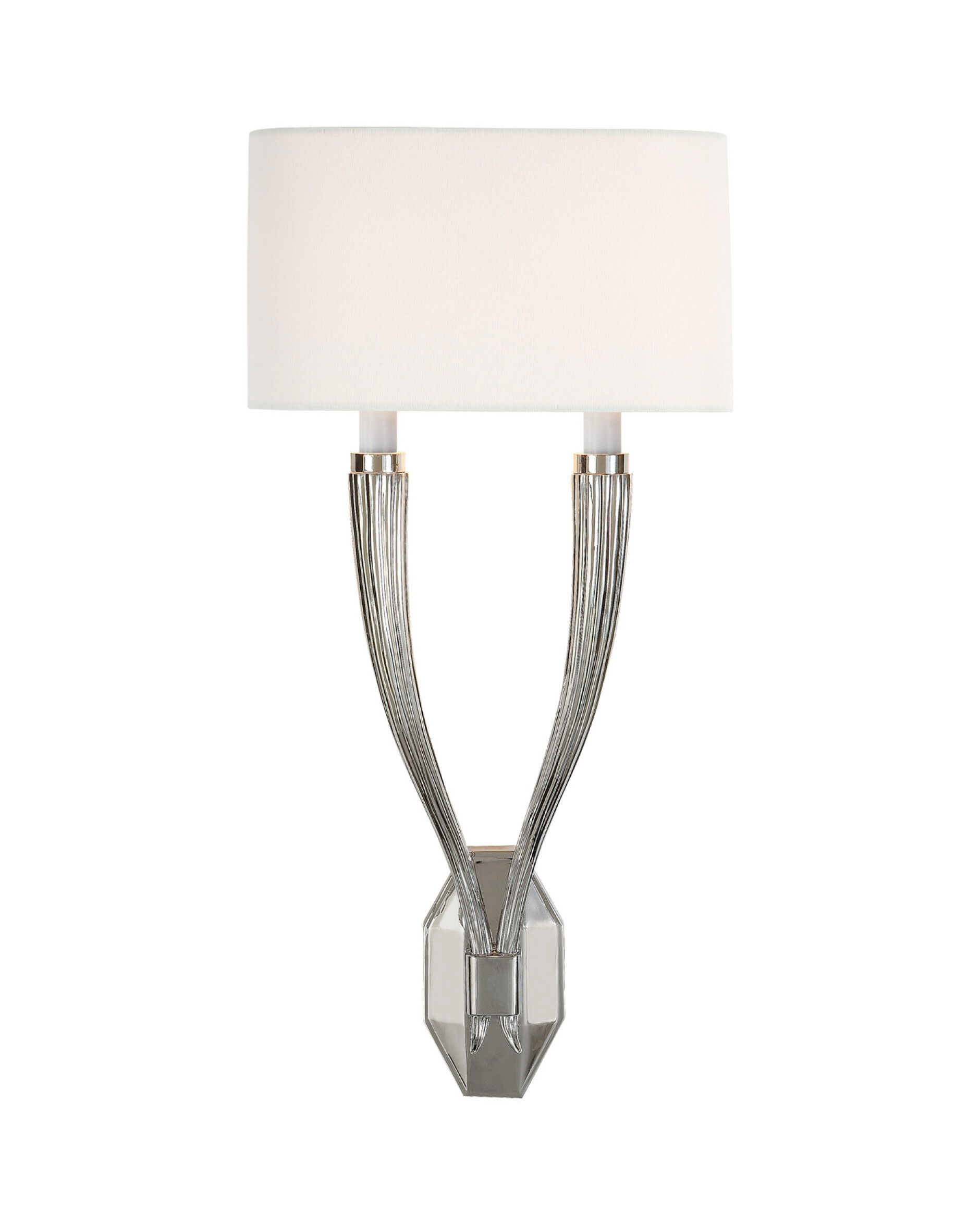 Ruhlmann vägglampa dubbel nickel