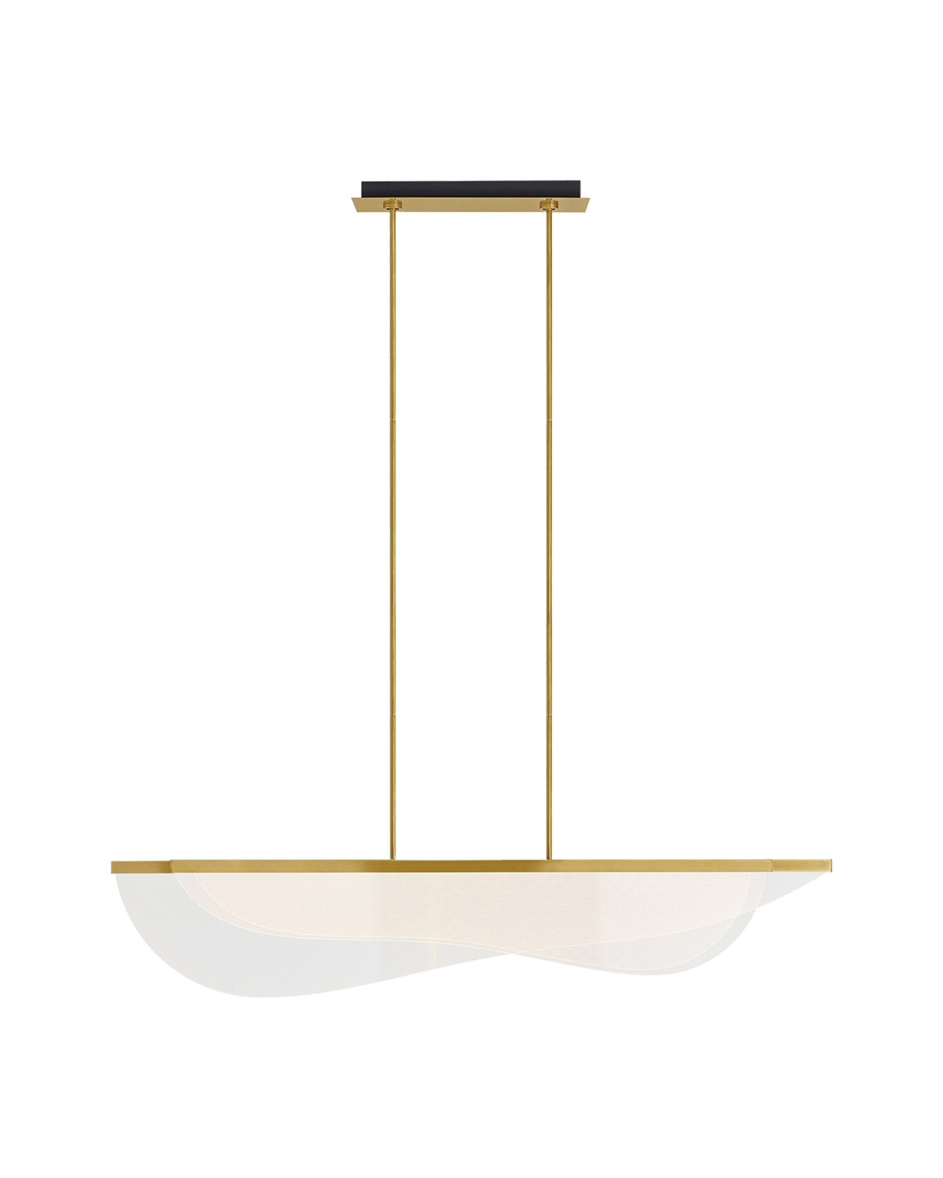 Nyra 60" taklampa linjär mässing