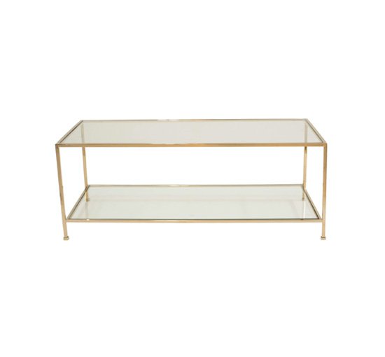 Wing coffee table brass