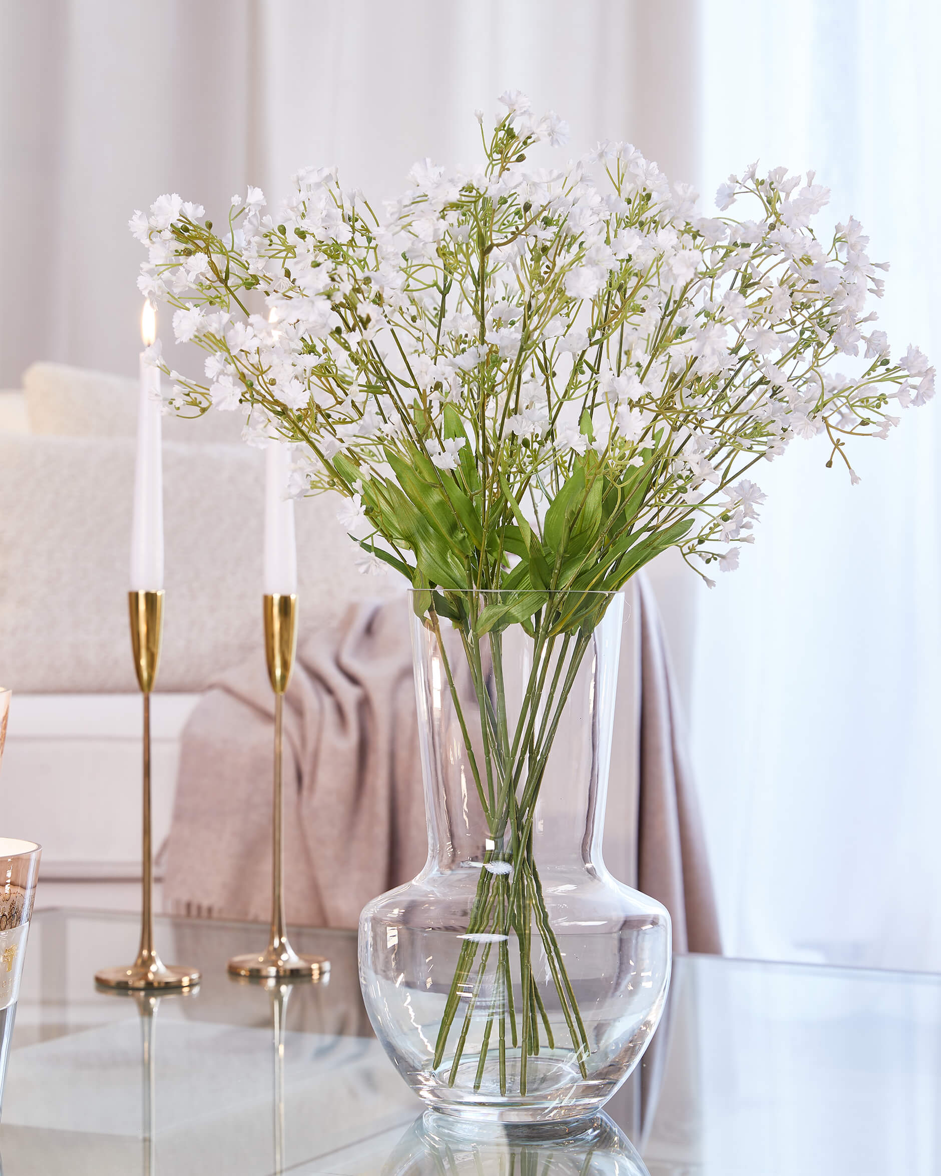 Brudslöja snittblomma vit