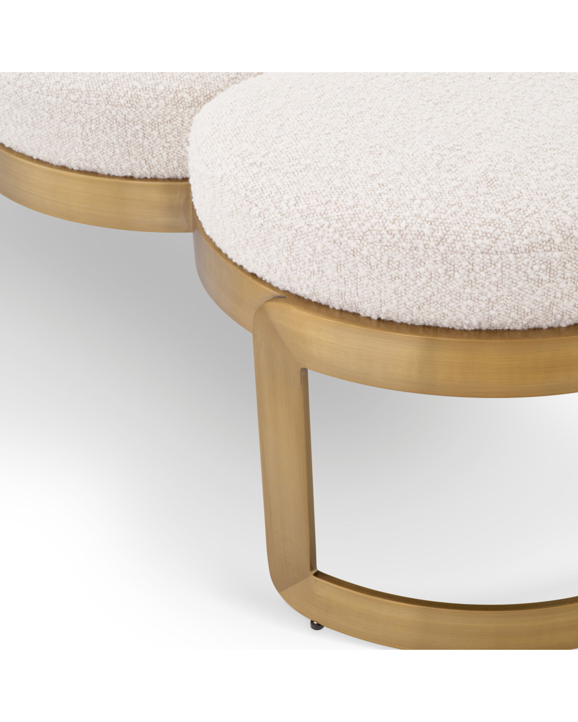 Newport Bench Bouclé Cream