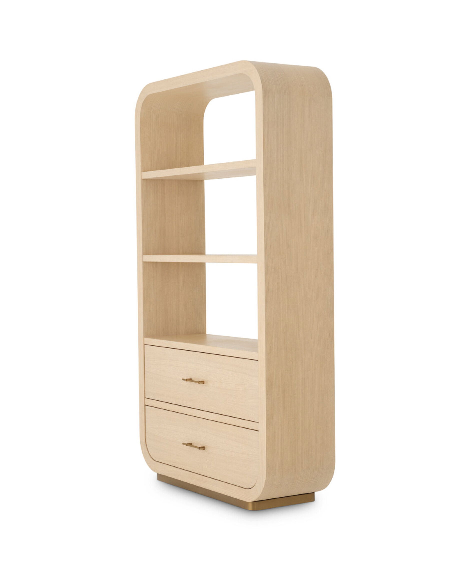 Quinton-Bücherregal, natürliches Eichenfurnier